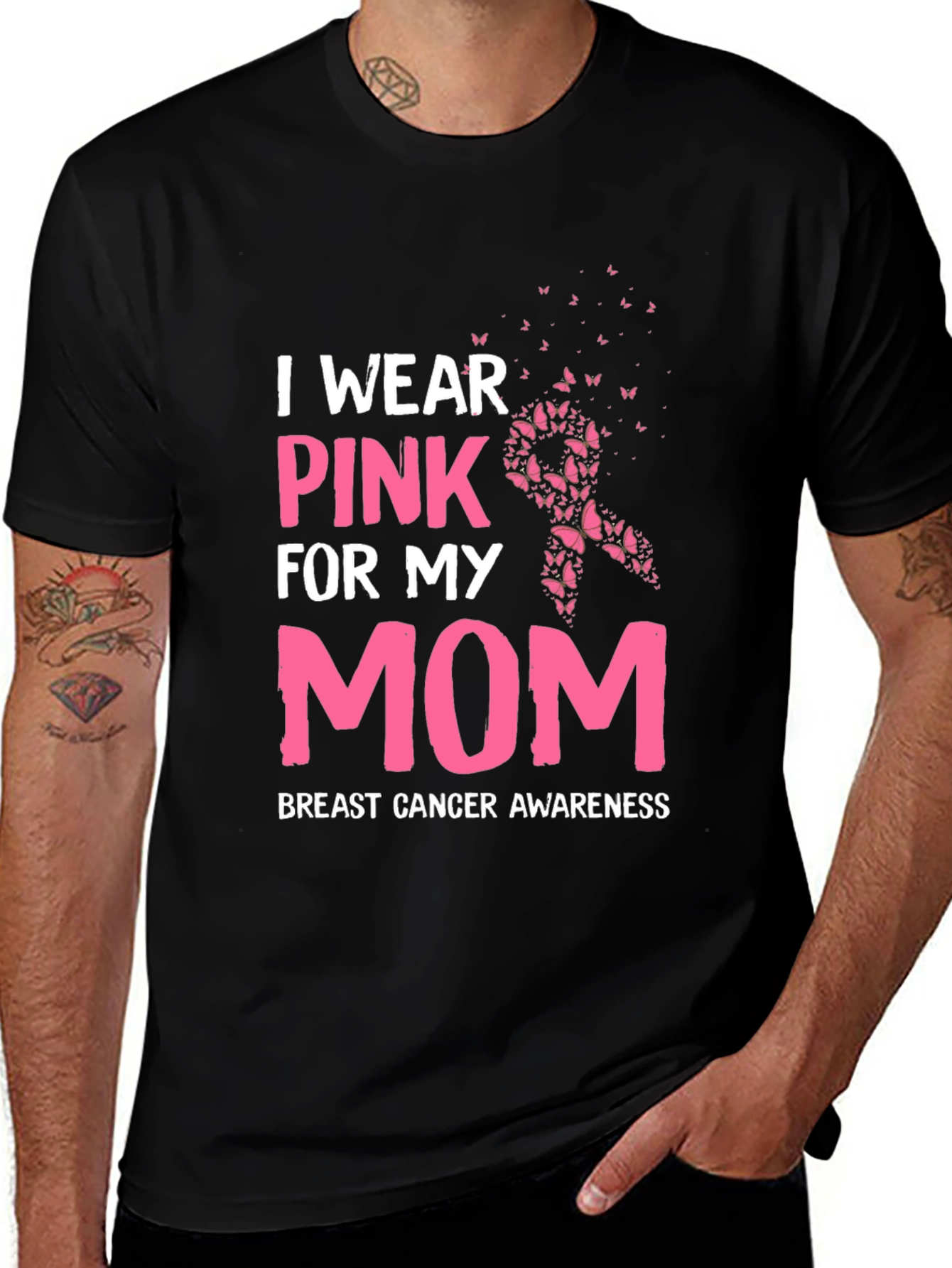 Variant 30 of Pink Ribbon Breast Cancer Awareness T-Shirt