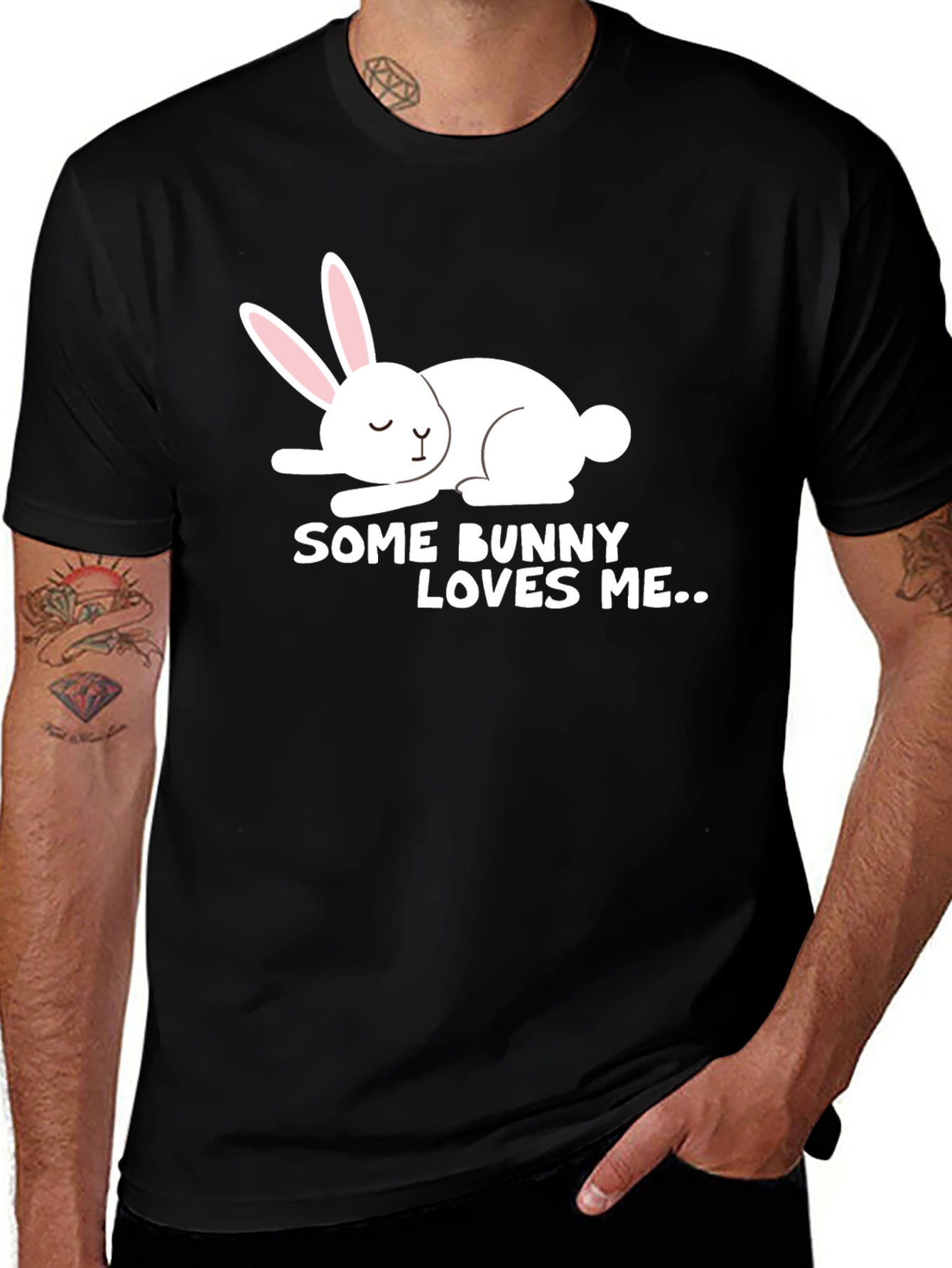 Variant 10 of Some Bunny Loves Me T-Shirt - Cute Graphic Tee