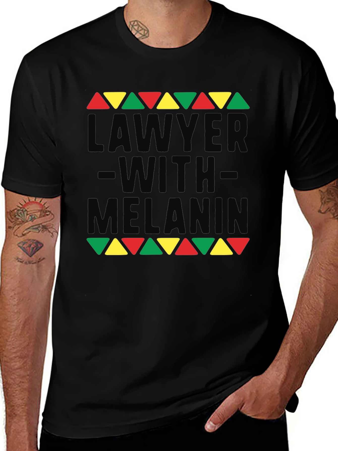 Lawyer With Melanin Graphic T-Shirt - Black Pride