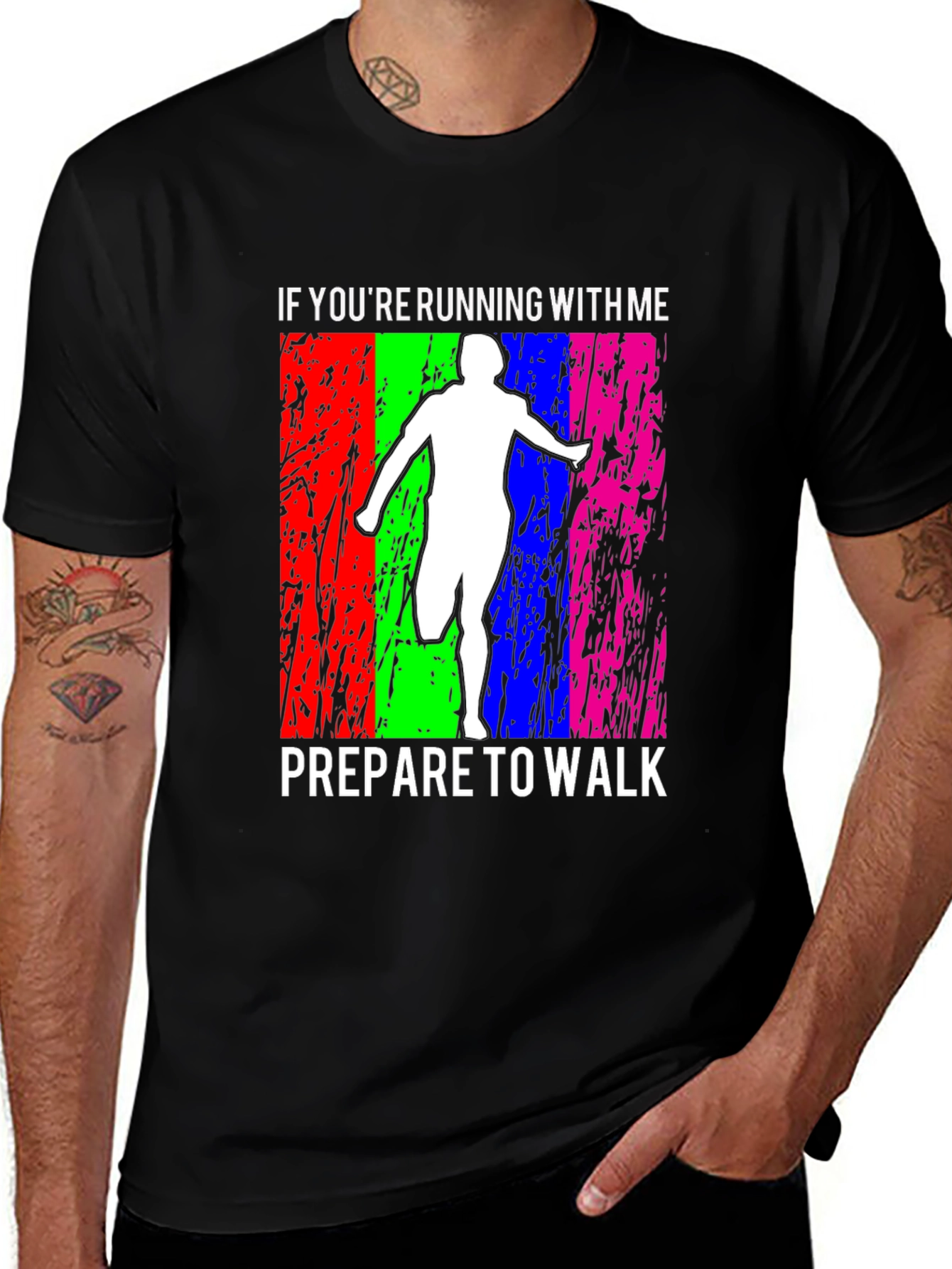 Variant 17 of Funny Running T-Shirt: Prepare to Walk