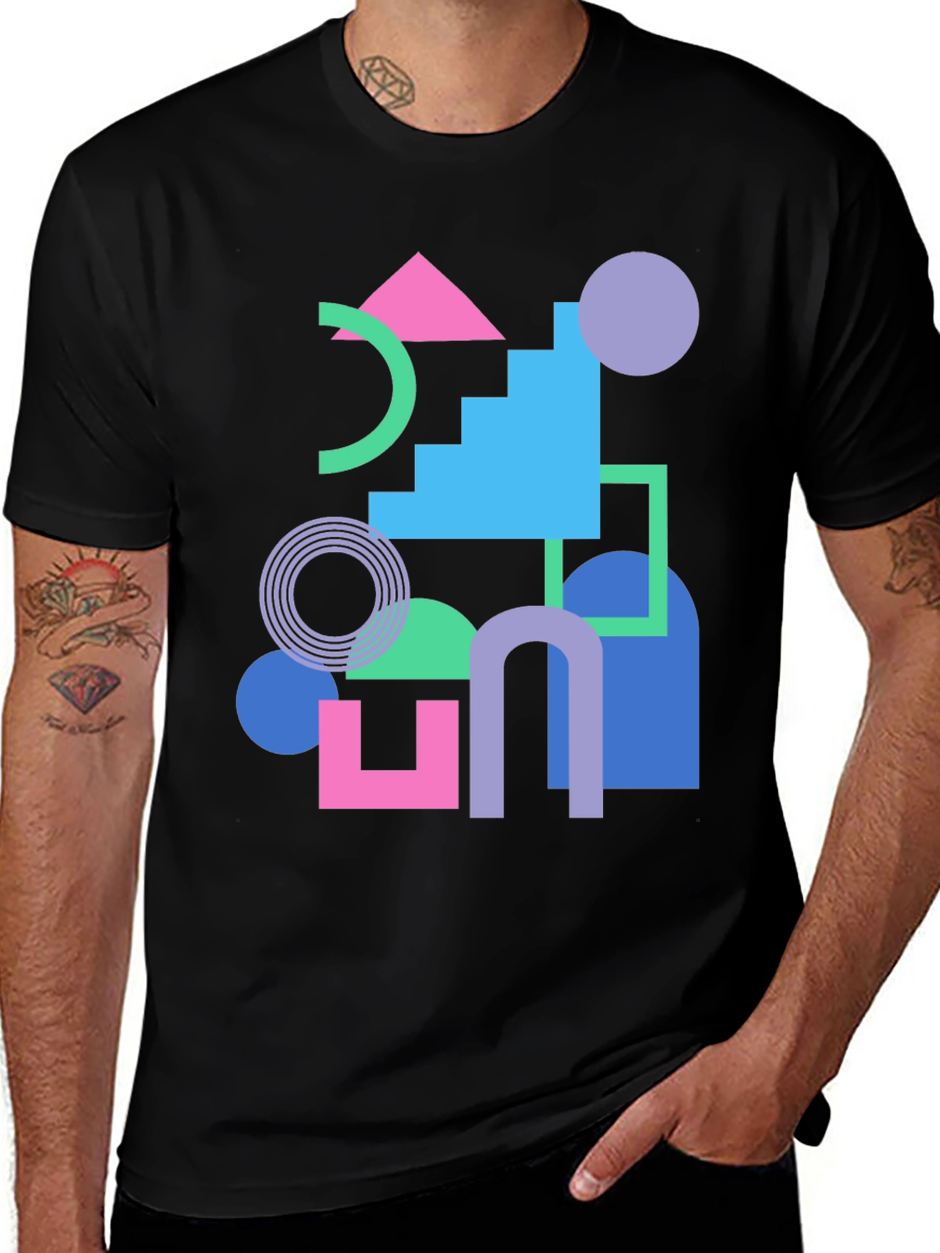 Variant 20 of Geometric T-Shirt - Retro Style