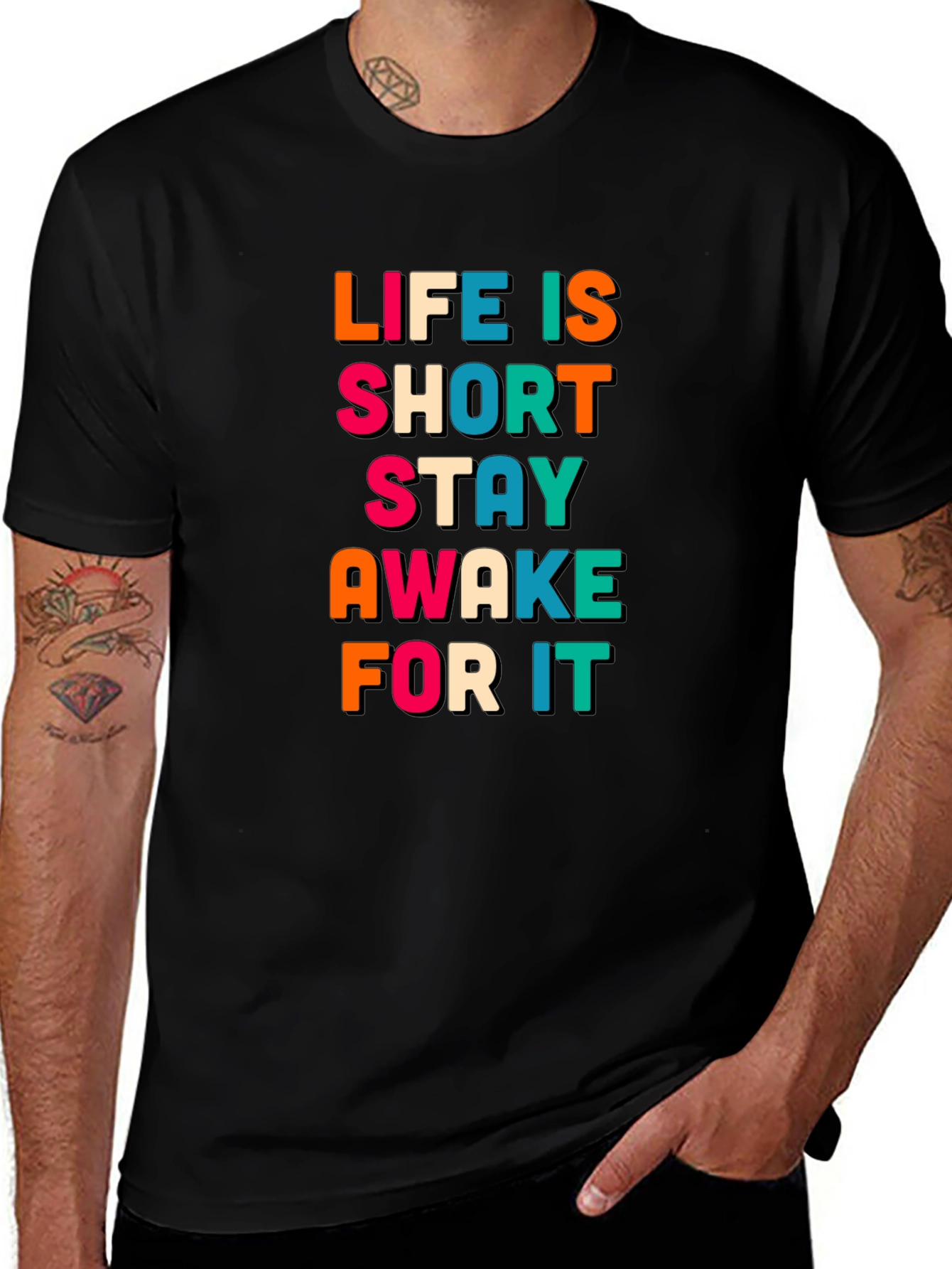 Variant 5 of Life Is Short Stay Awake T-Shirt
