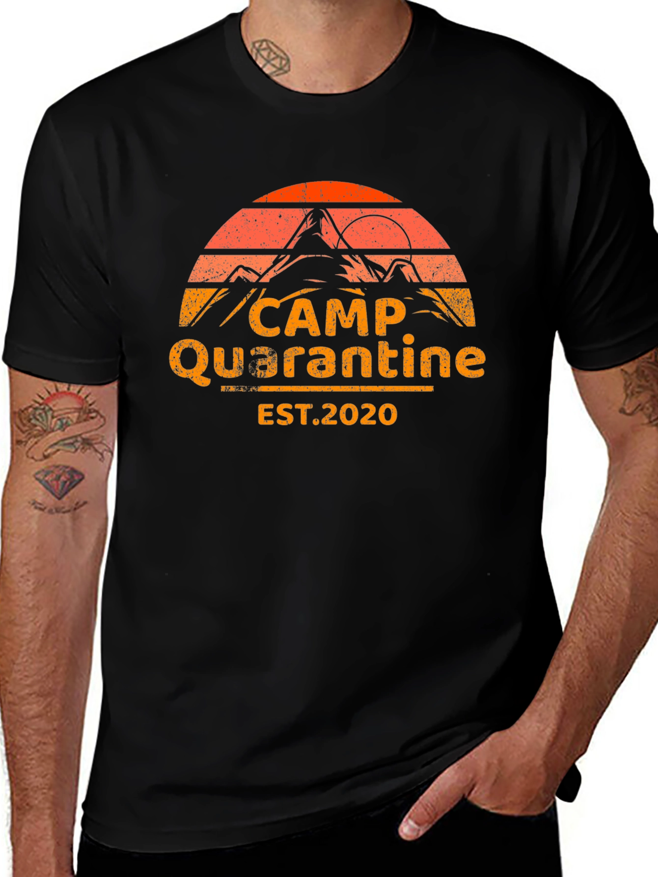 Variant 15 of Camp Quarantine EST. 2020 Graphic Tee