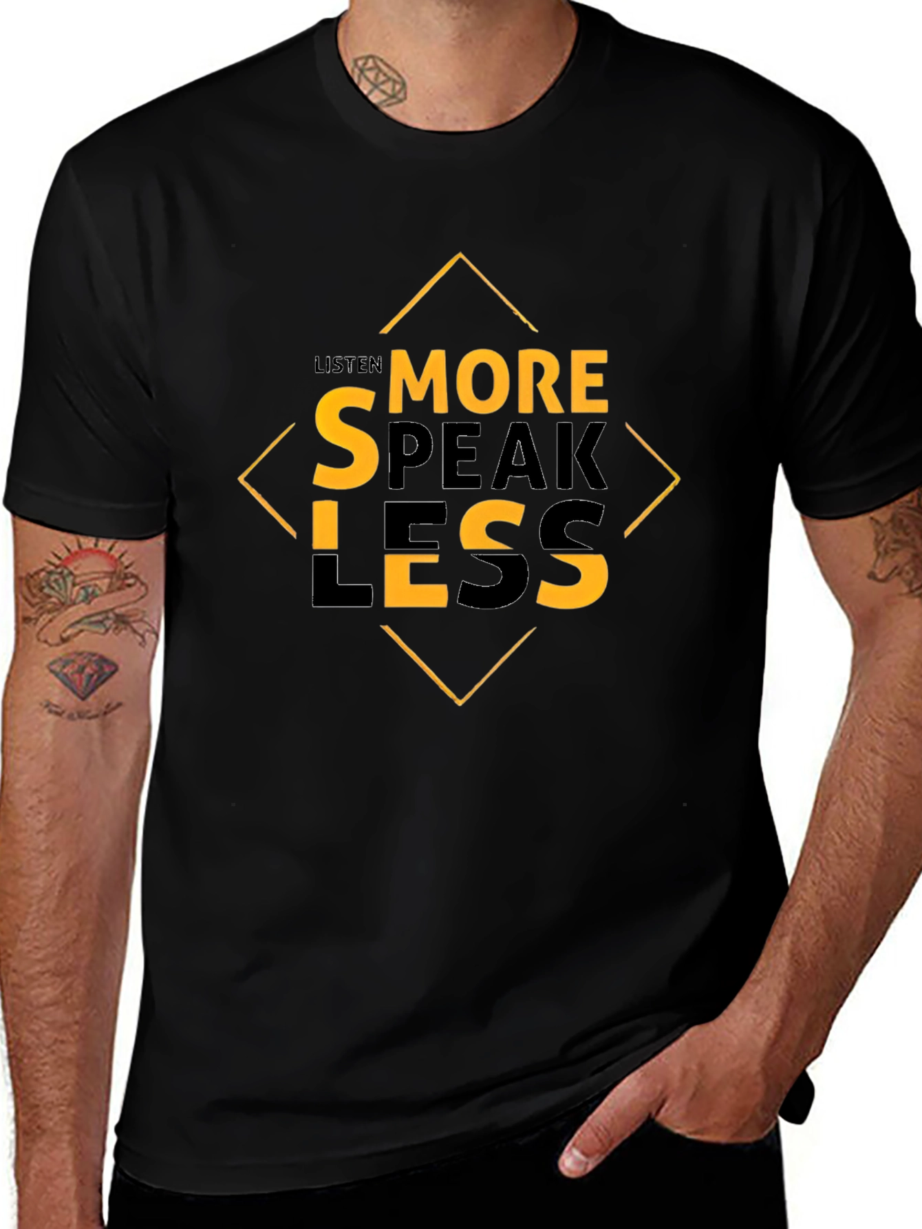 Variant 30 of Listen More Speak Less Graphic Tee