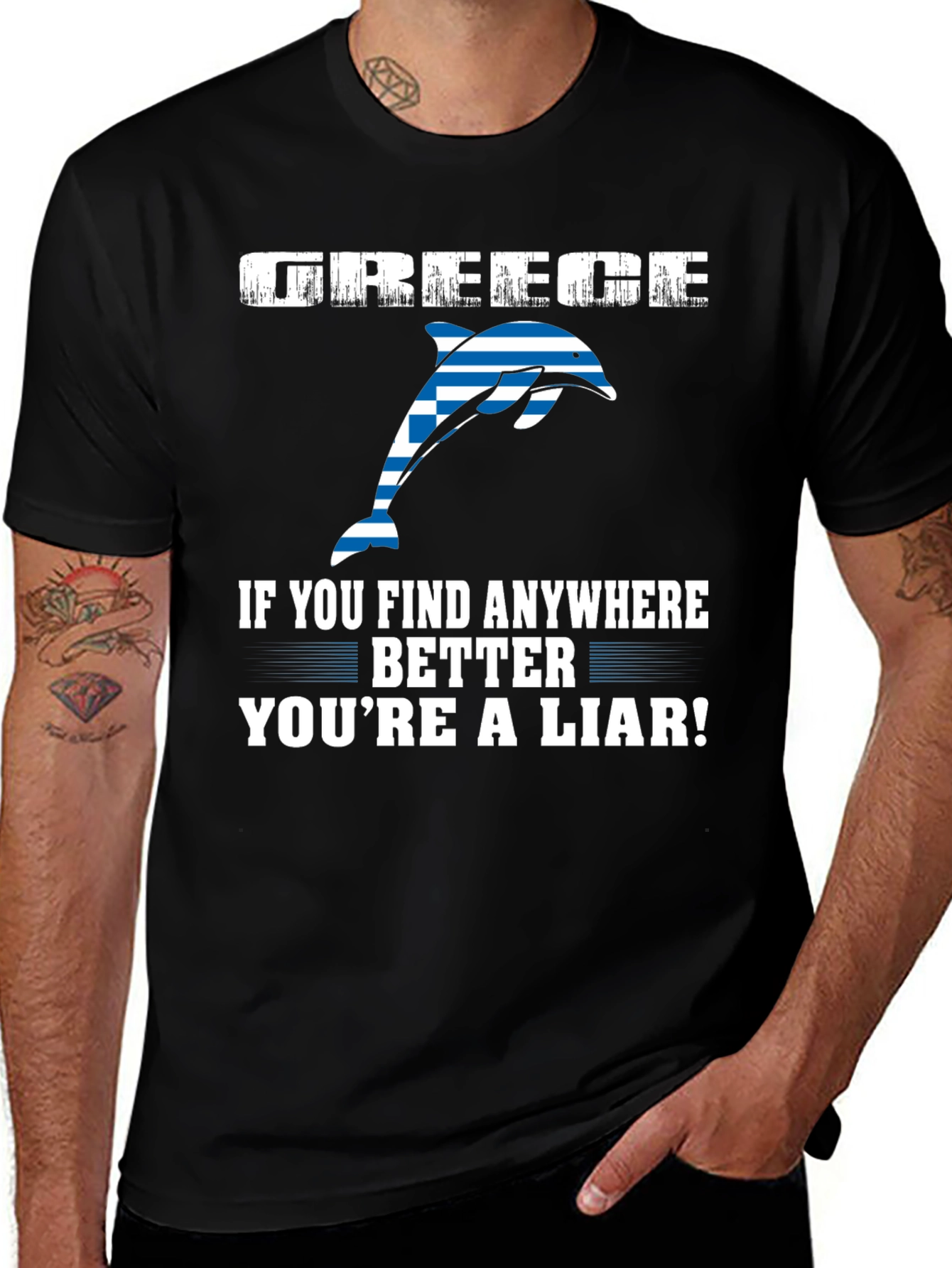 Greece Dolphin T-Shirt - You're a Liar!