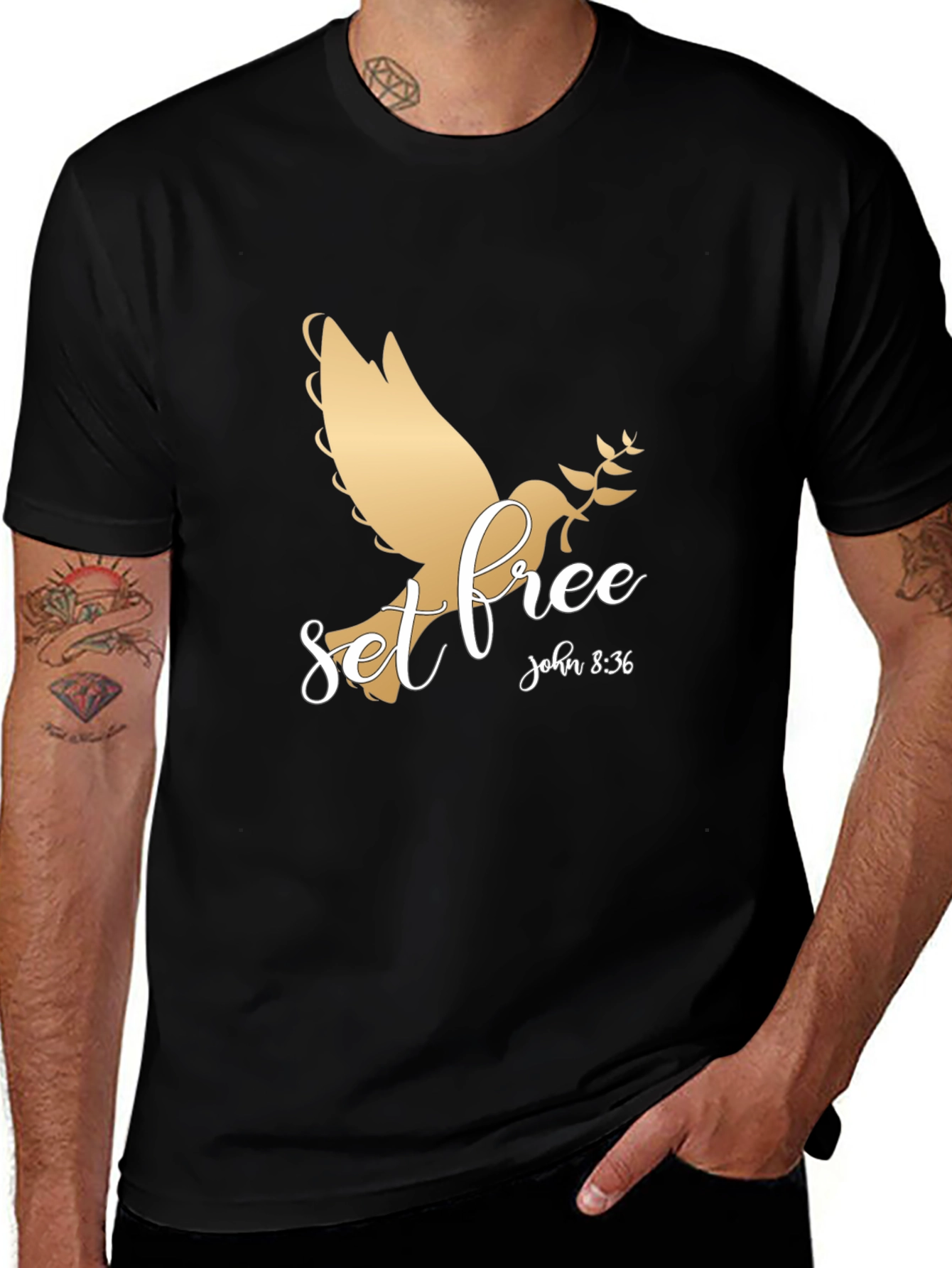 Variant 21 of Set Free Graphic T-Shirt - Christian Apparel