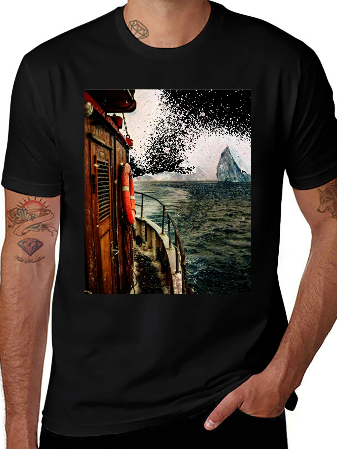 Variant 2 of Iceberg Boat Trip Graphic T-Shirt
