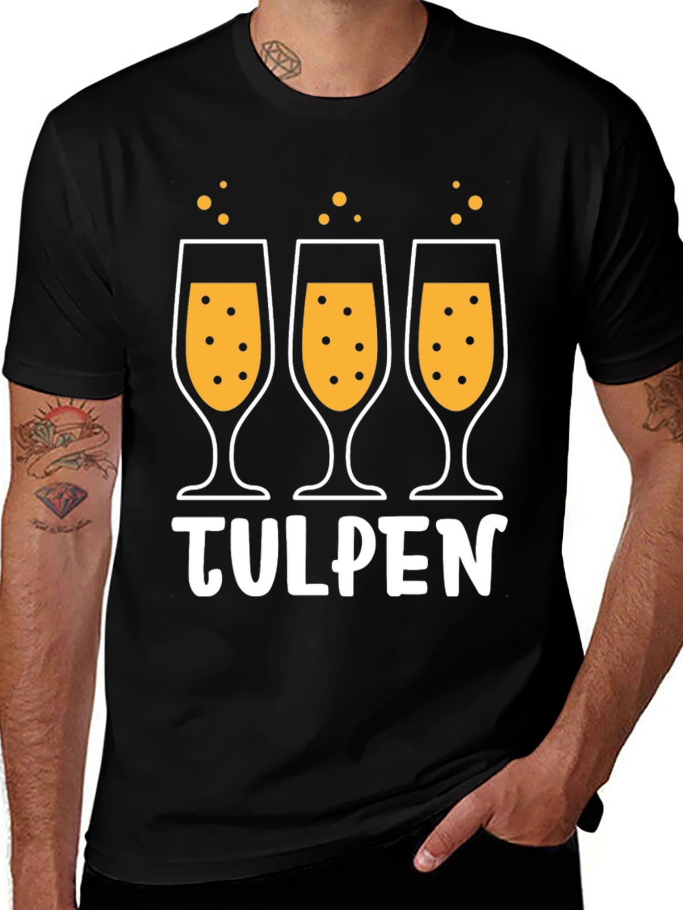 Variant 9 of TULPEN Graphic T-Shirt - Fun Party Tee