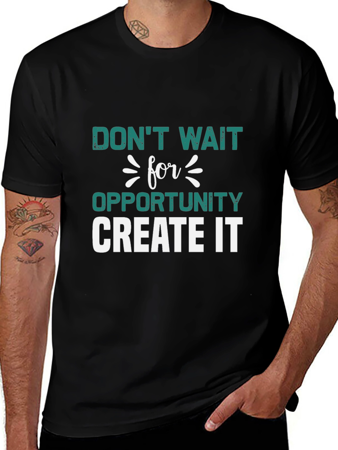 Variant 20 of Motivational Graphic Tee - Don't Wait, Create It