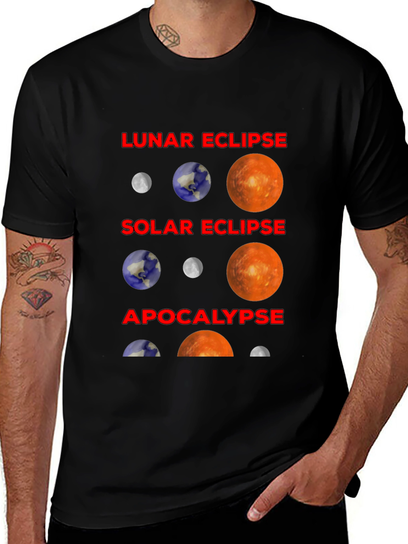 Lunar Solar Eclipse Apocalypse T-Shirt