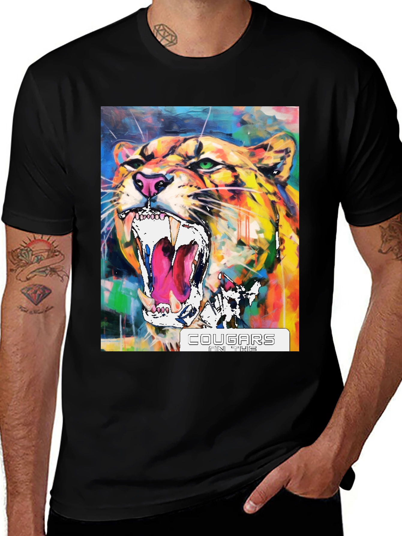 Variant 4 of Cougars On The Prowl Graphic T-Shirt