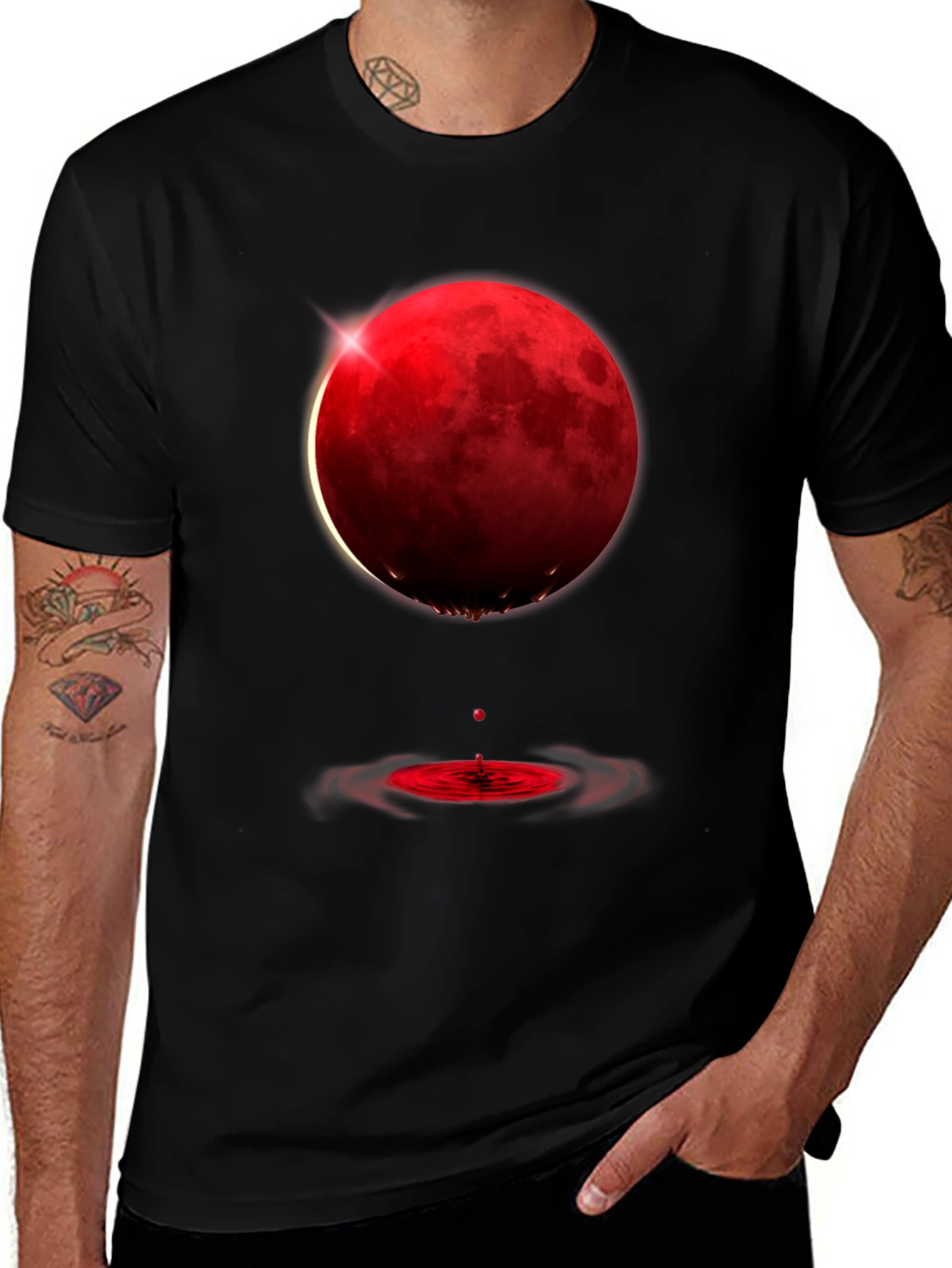 Variant 17 of Blood Moon Eclipse Graphic Tee