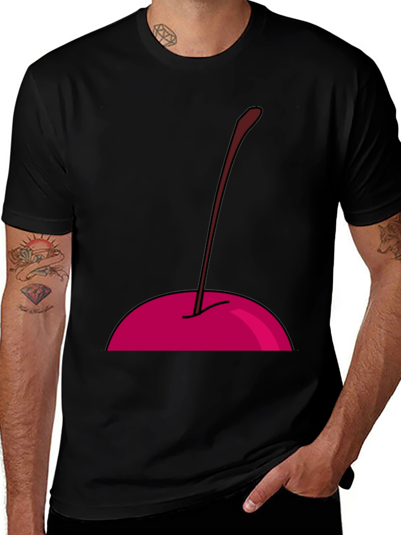 Variant 10 of Cherry Graphic T-Shirt - Unisex Casual Tee