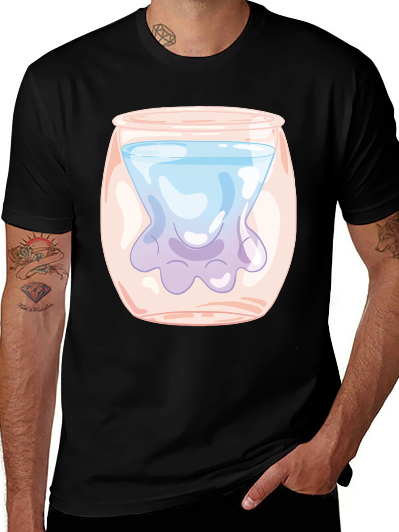 Variant 4 of Funky Octopus in a Jar Graphic Tee