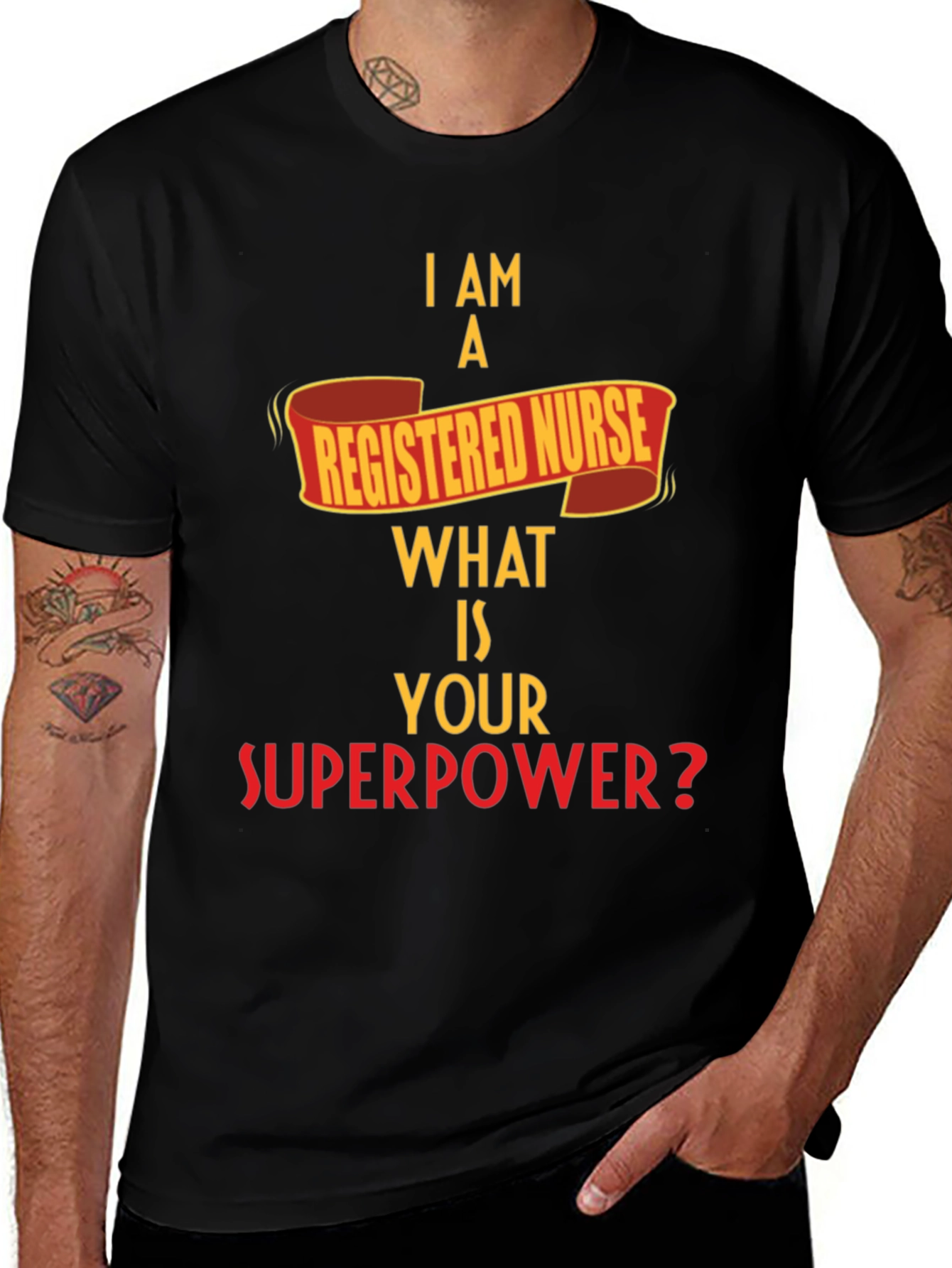 Variant 20 of Registered Nurse Superpower T-Shirt