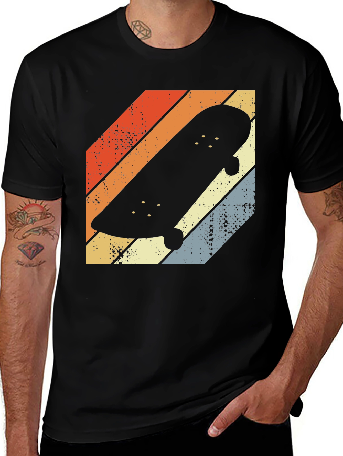 Variant 14 of Retro Skateboard Tee - Vintage Style Graphic T-Shirt