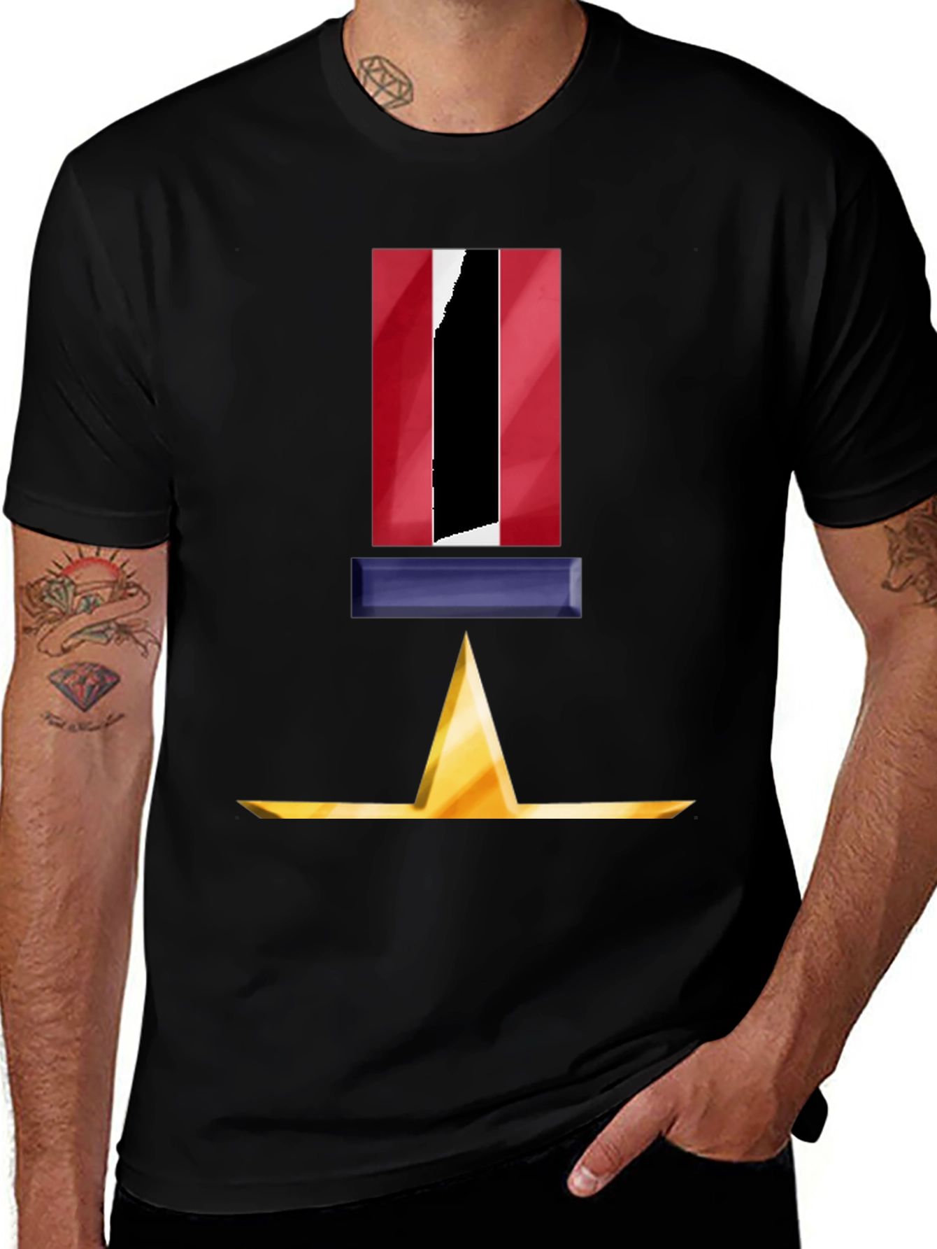 Variant 23 of Trinidad & Tobago Flag Inspired Graphic Tee