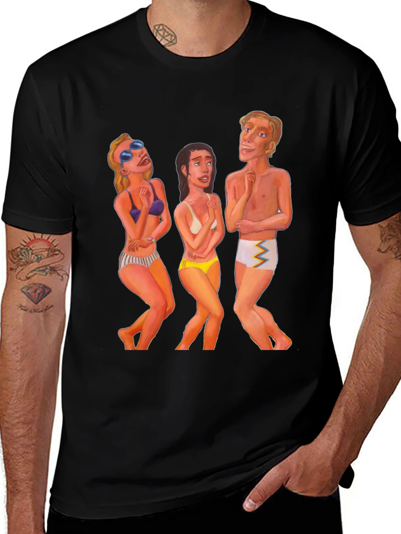 Variant 11 of Cartoon Beach T-Shirt