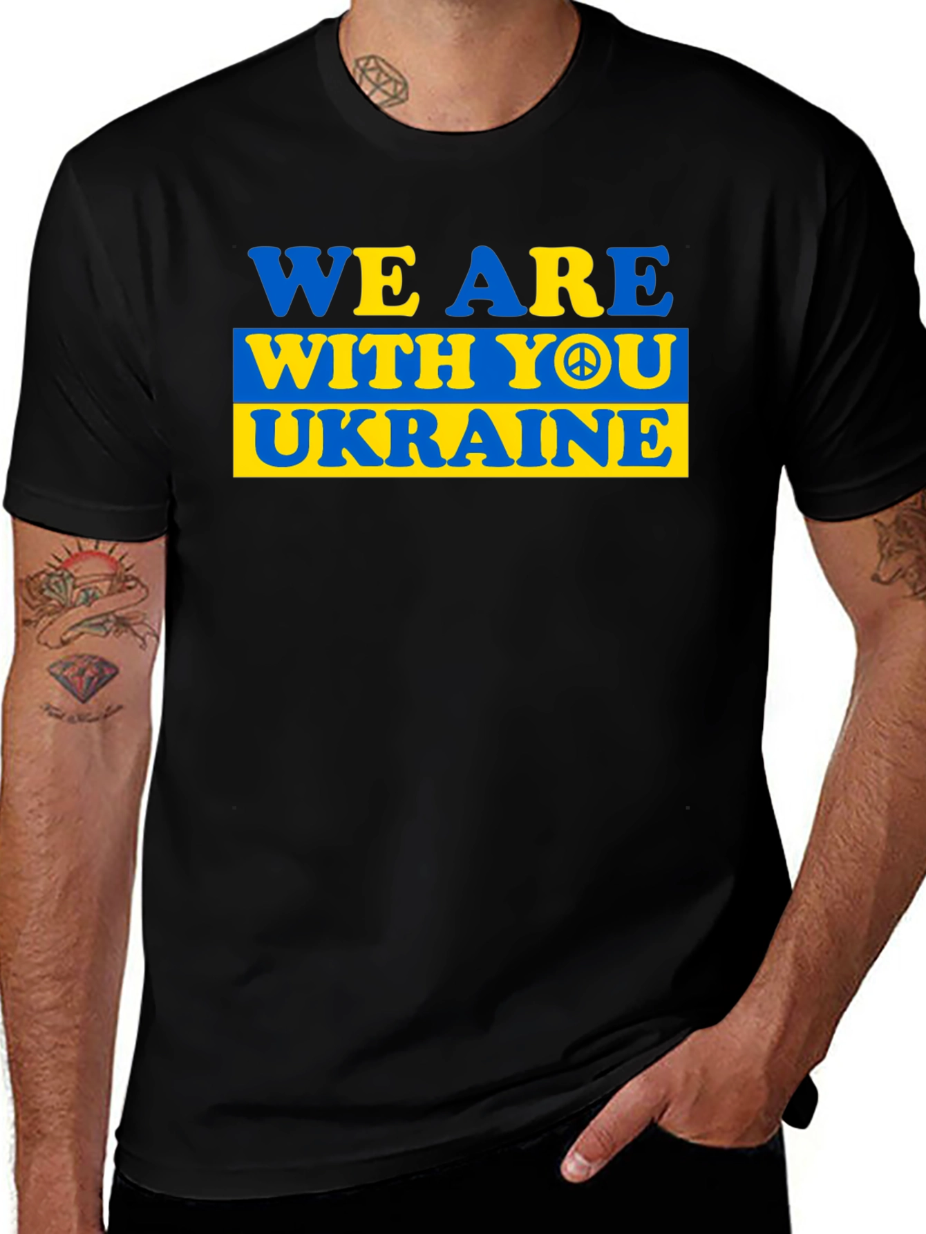 We Are With You Ukraine T-Shirt Support