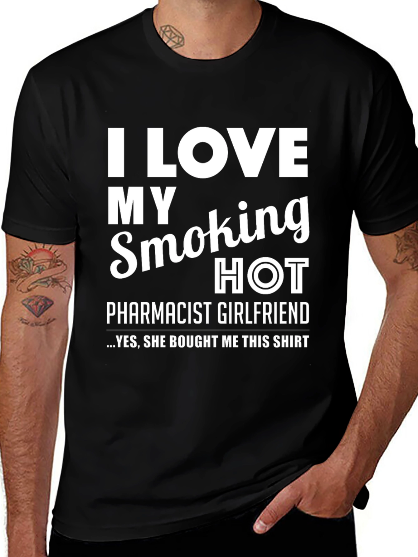 Variant 22 of Smoking Hot Pharmacist Girlfriend T-Shirt