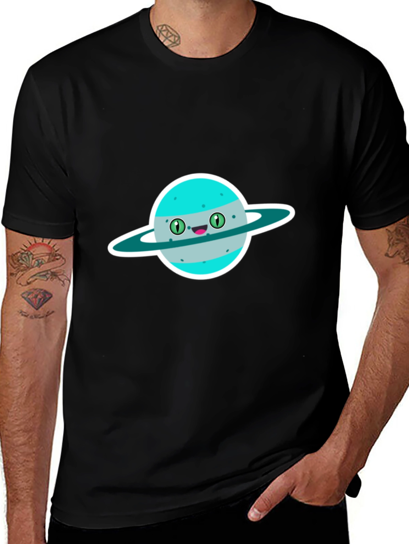 Variant 24 of Planet Character Graphic T-Shirt