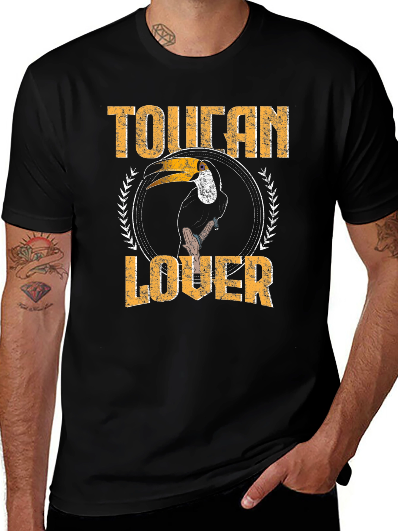 Variant 28 of Toucan Lover Black T-Shirt