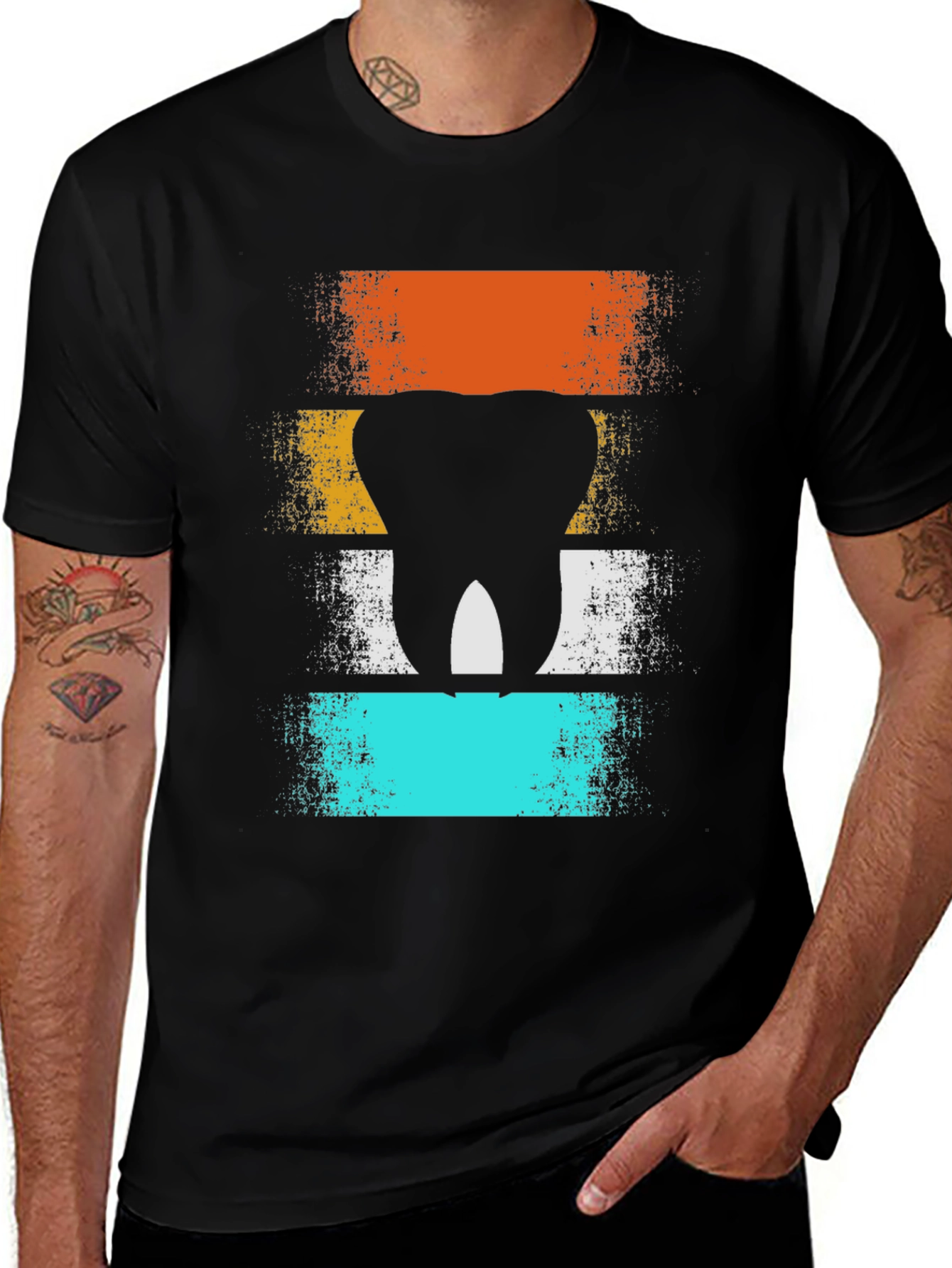Variant 18 of Retro Tooth Graphic Tee