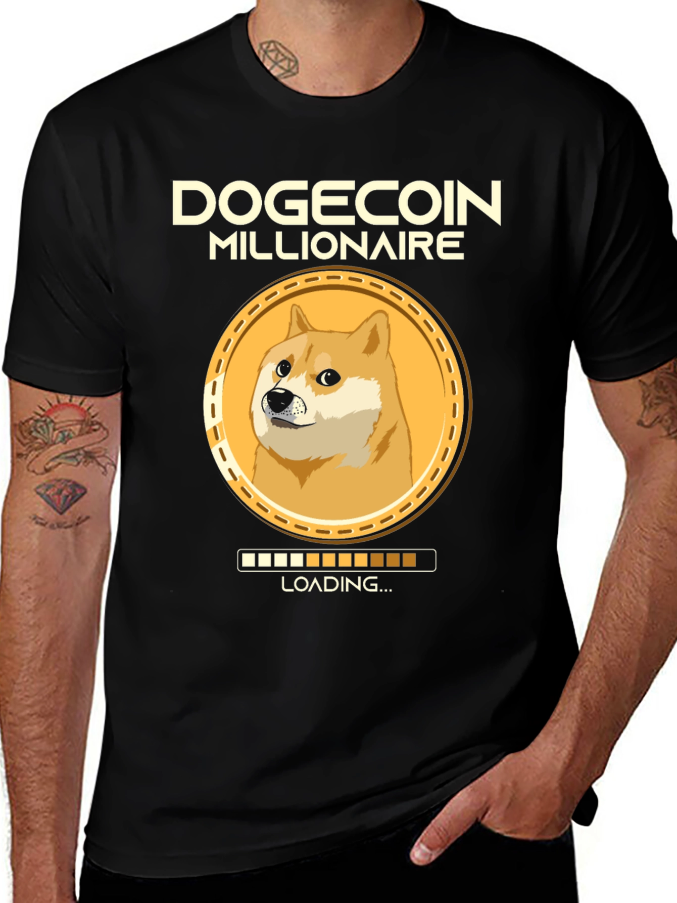 Dogecoin Millionaire T-Shirt - Crypto Meme Tee
