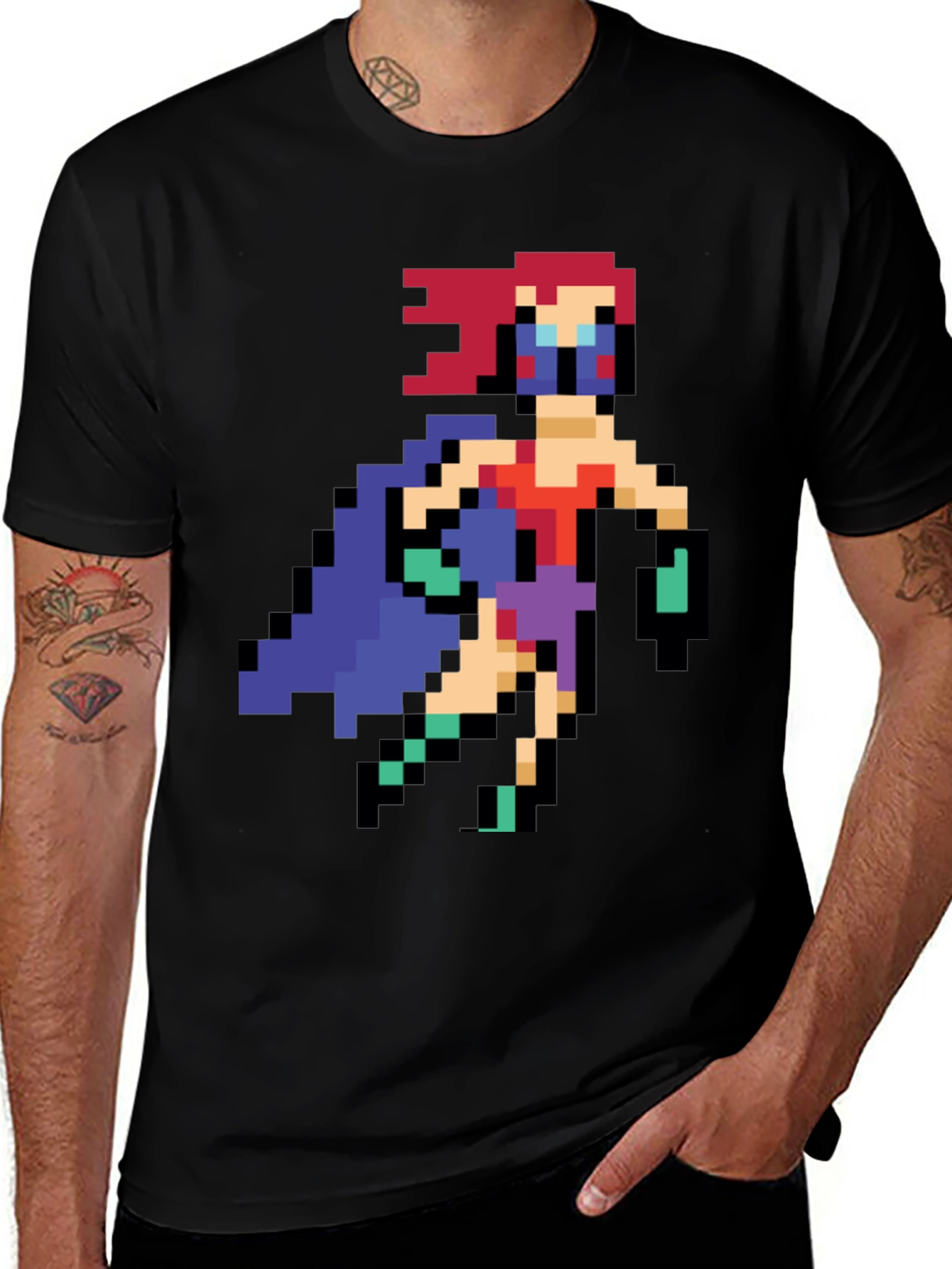 Pixel Hero Black Tee