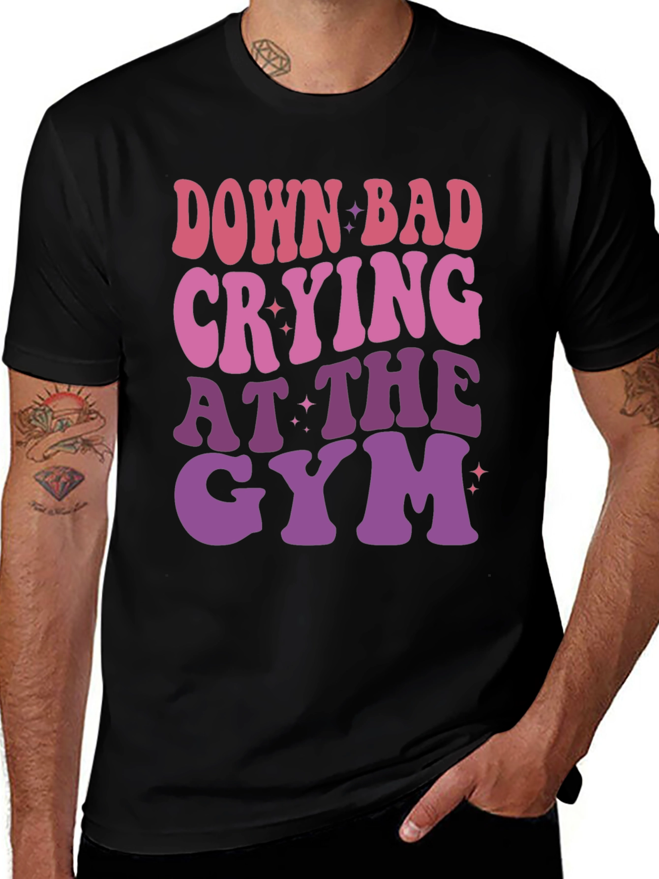 Variant 29 of Down Bad Crying at The Gym Graphic T-Shirt