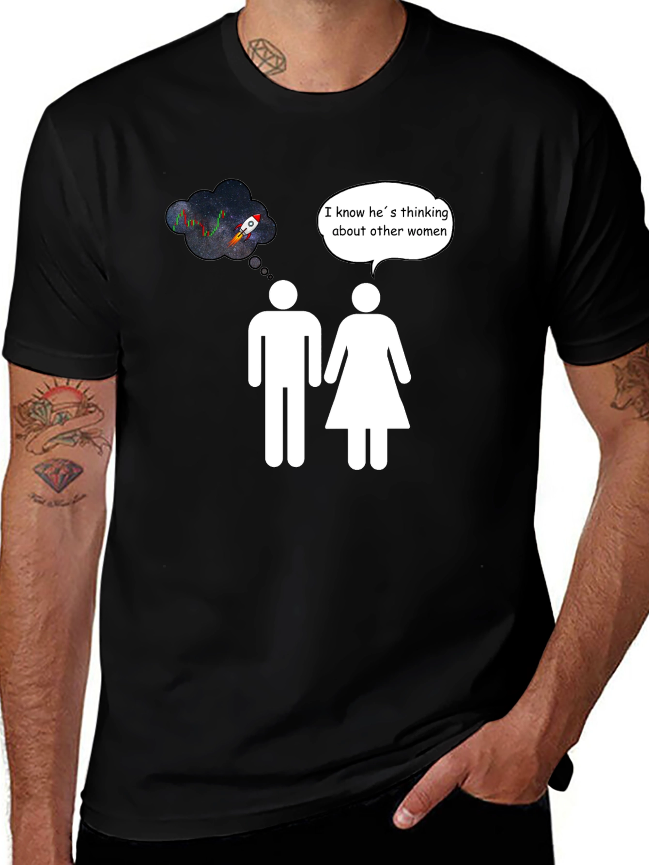 Variant 10 of Rocket to the Moon Humor T-Shirt