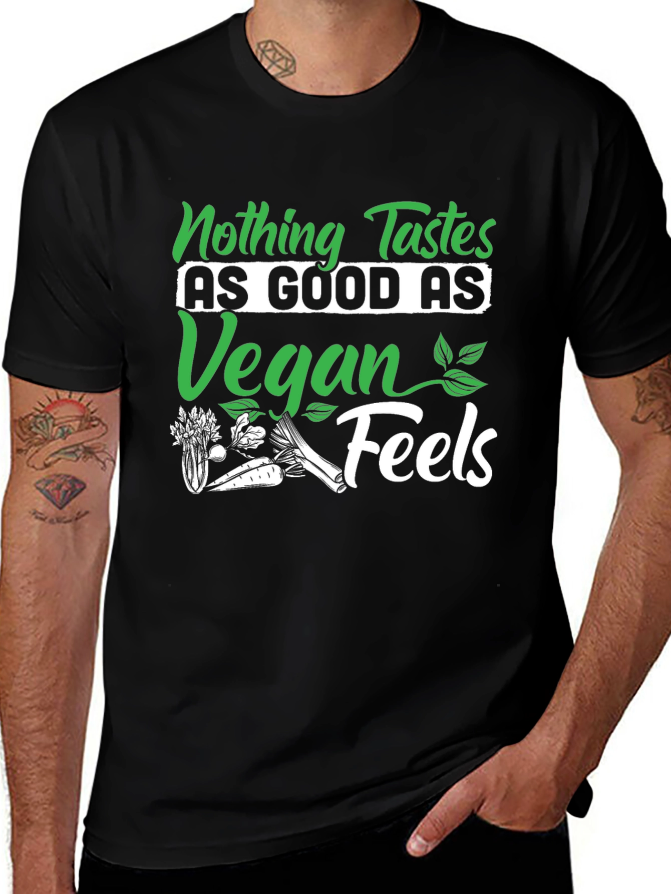 Variant 7 of Vegan Feels T-Shirt - Nothing Tastes As Good