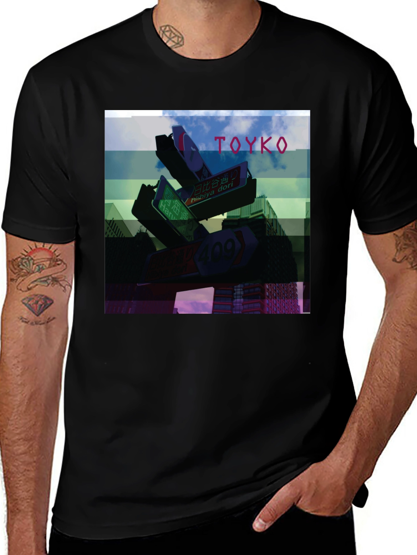 Tokyo Street Sign Graphic Tee