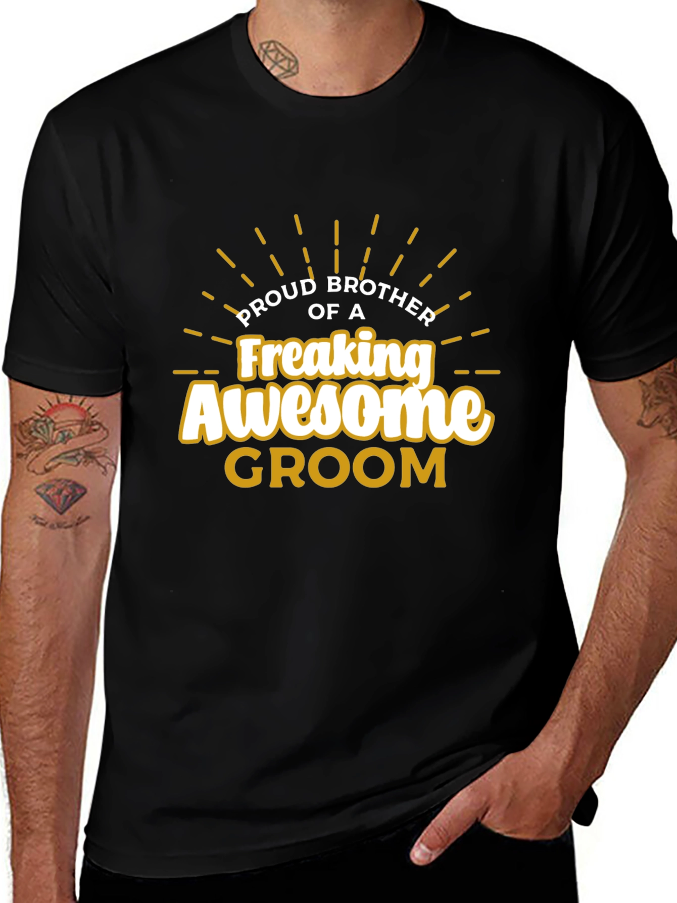 Variant 14 of Proud Brother of an Awesome Groom T-Shirt