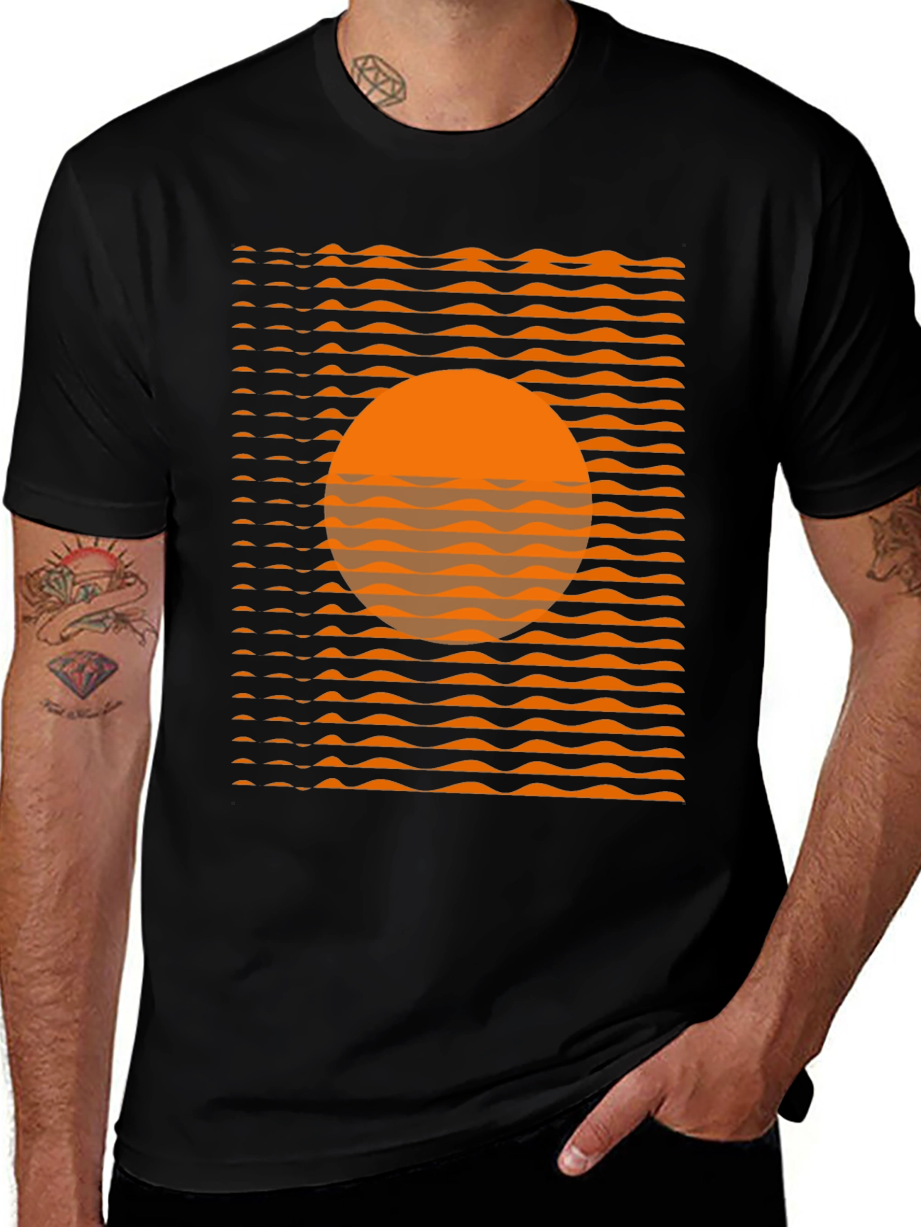 Variant 30 of Retro Sunset Graphic T-Shirt
