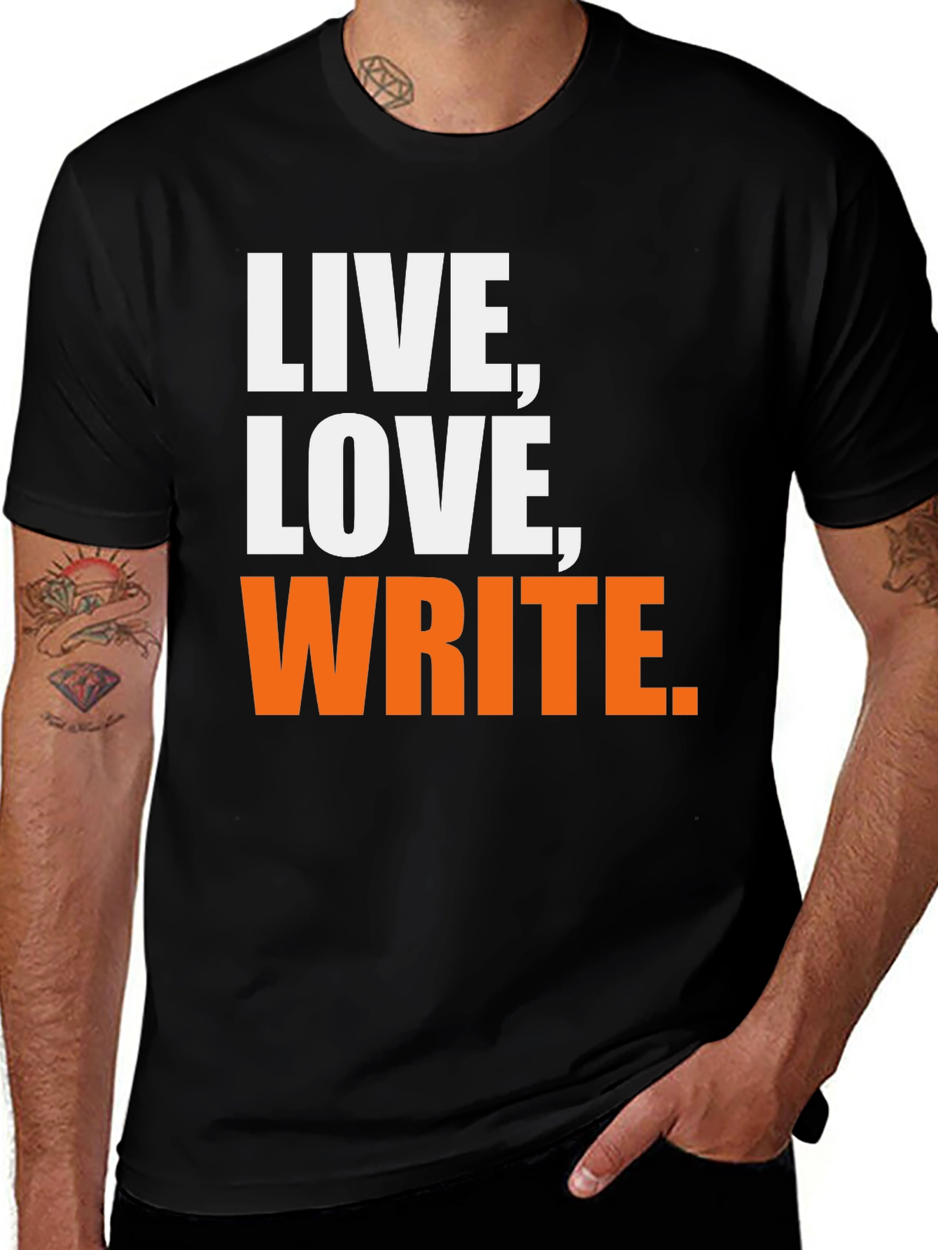 Variant 24 of Live, Love, Write Graphic Tee