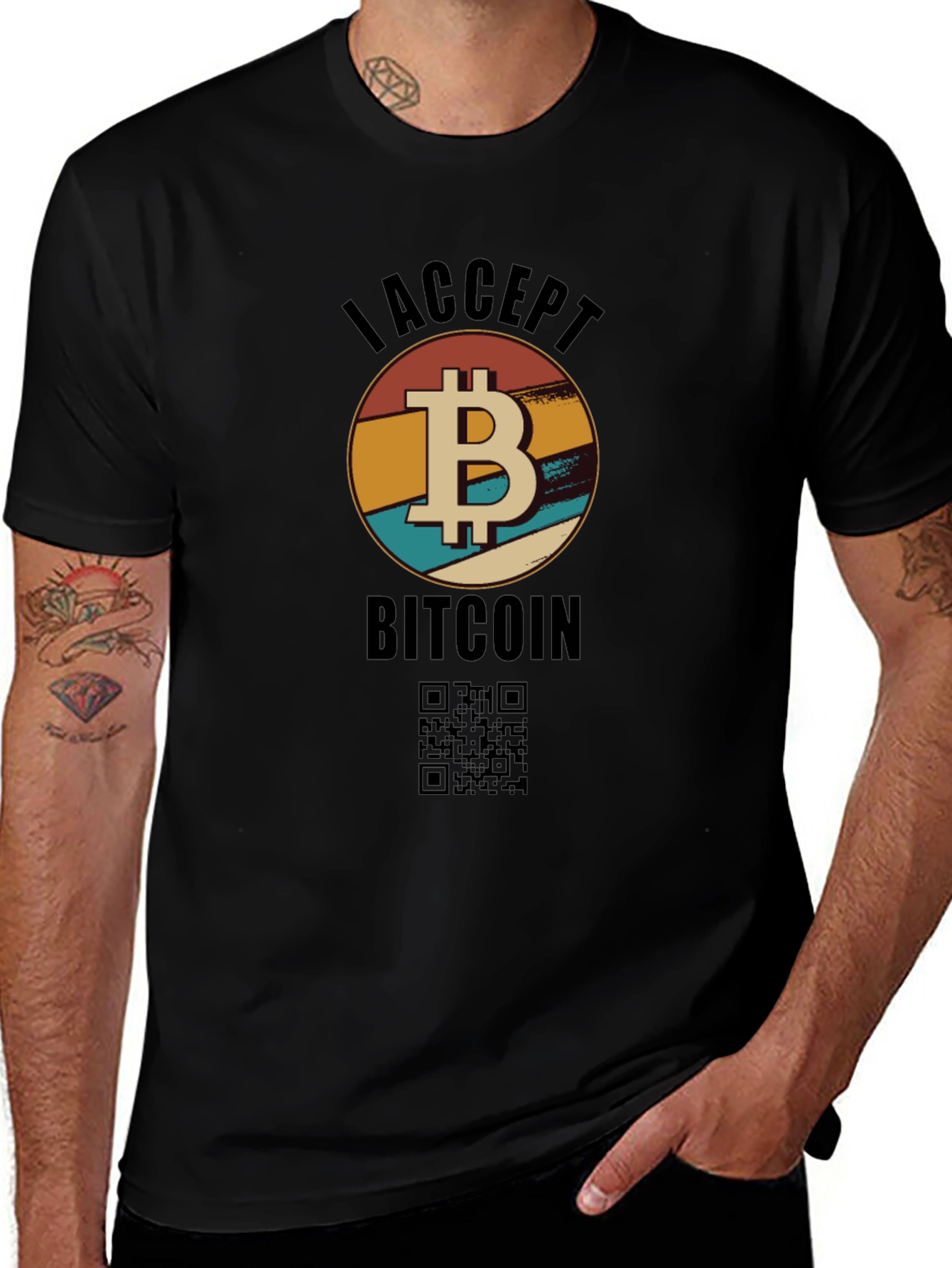 I Accept Bitcoin T-Shirt - Crypto Currency Tee