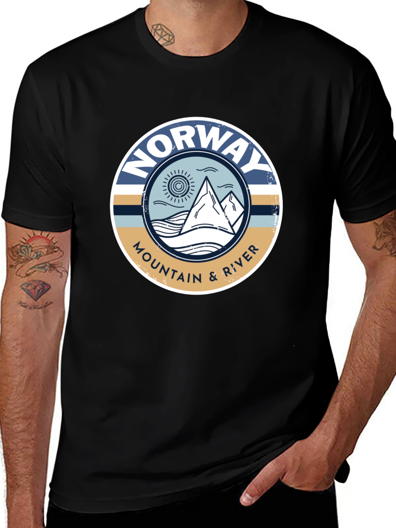 Variant 20 of Norway Mountain & River Graphic Tee