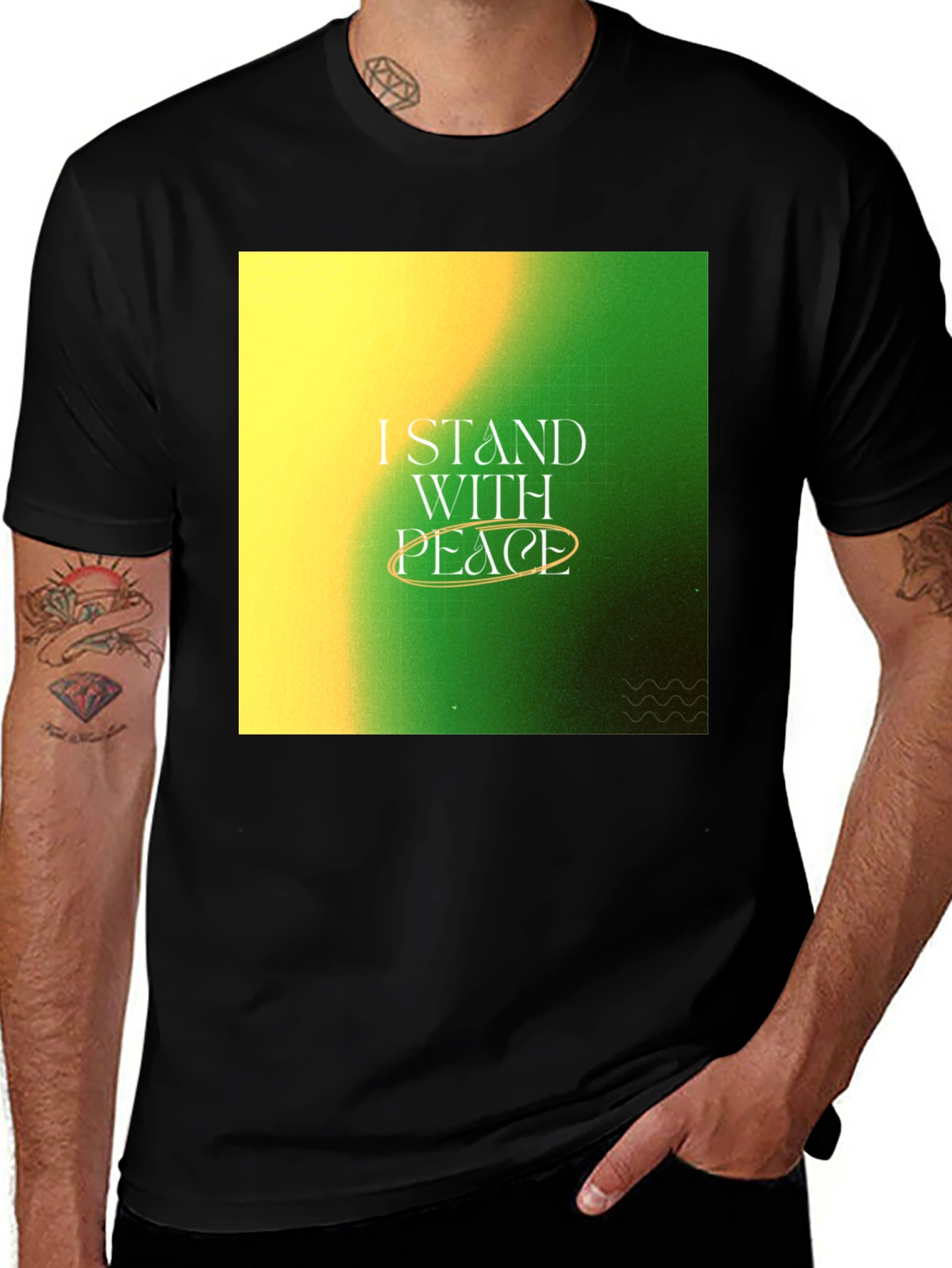 Variant 26 of I Stand With Peace Graphic T-Shirt