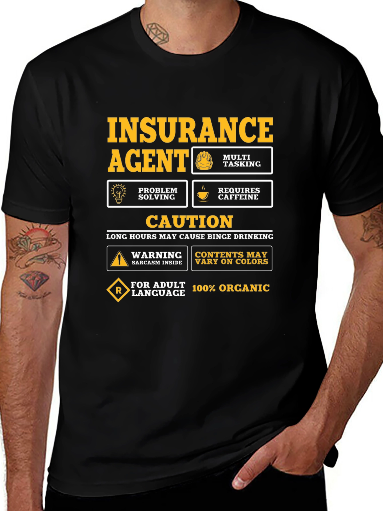 Variant 29 of Insurance Agent Novelty Graphic T-Shirt