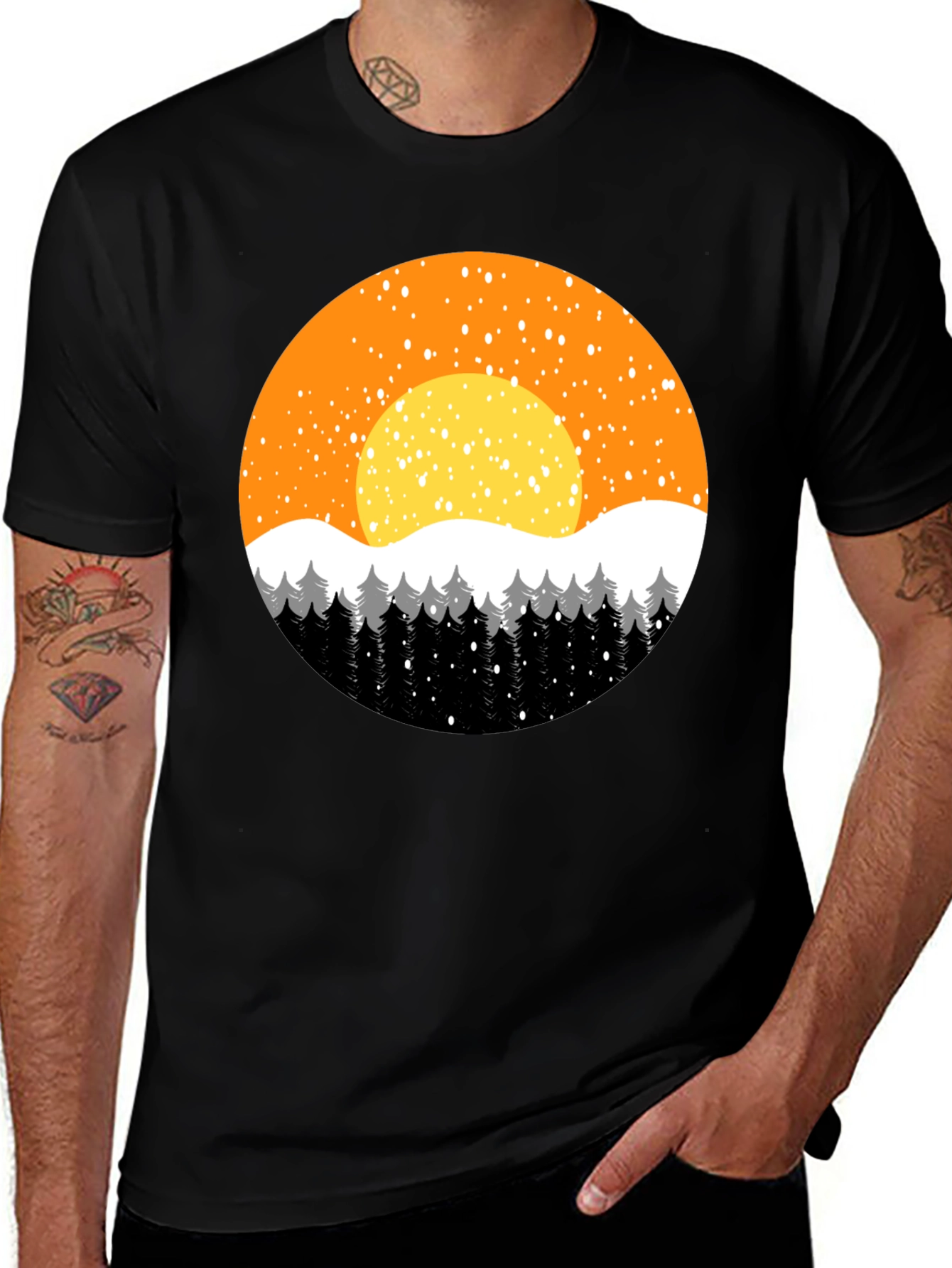 Variant 15 of Winter Sunset Graphic Tee