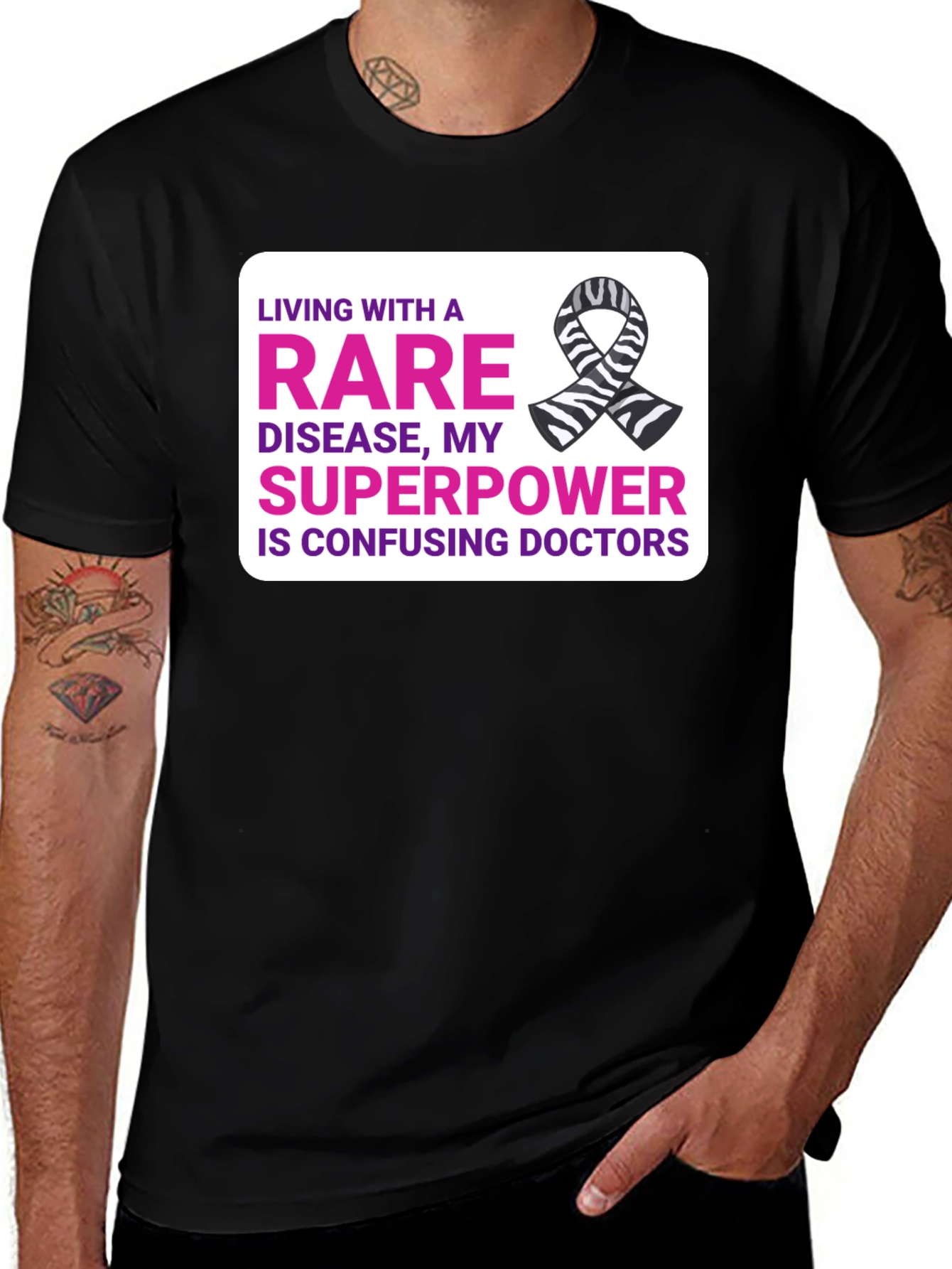 Variant 7 of Rare Disease Superpower T-Shirt