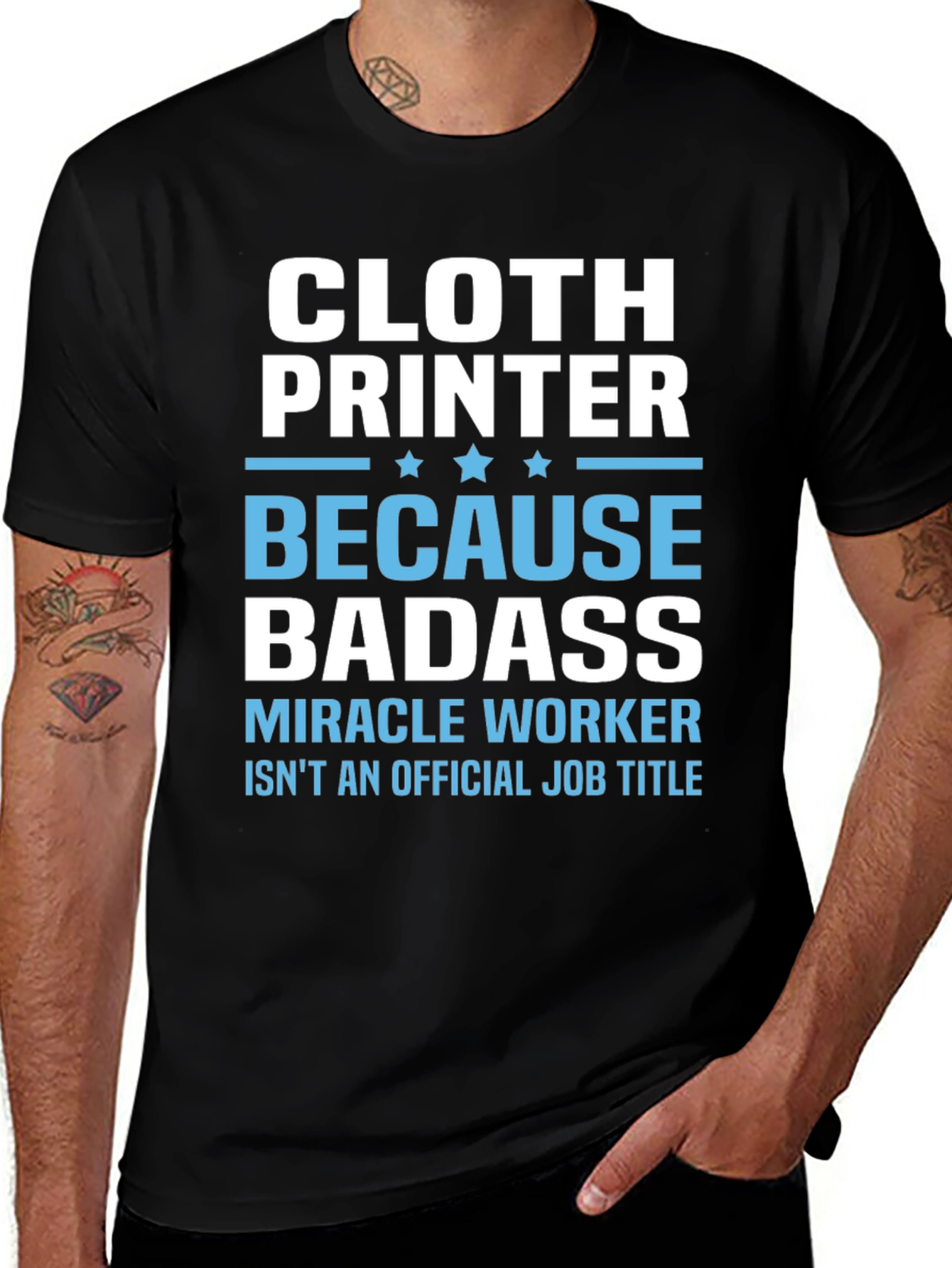 Variant 8 of Cloth Printer Badass T-Shirt