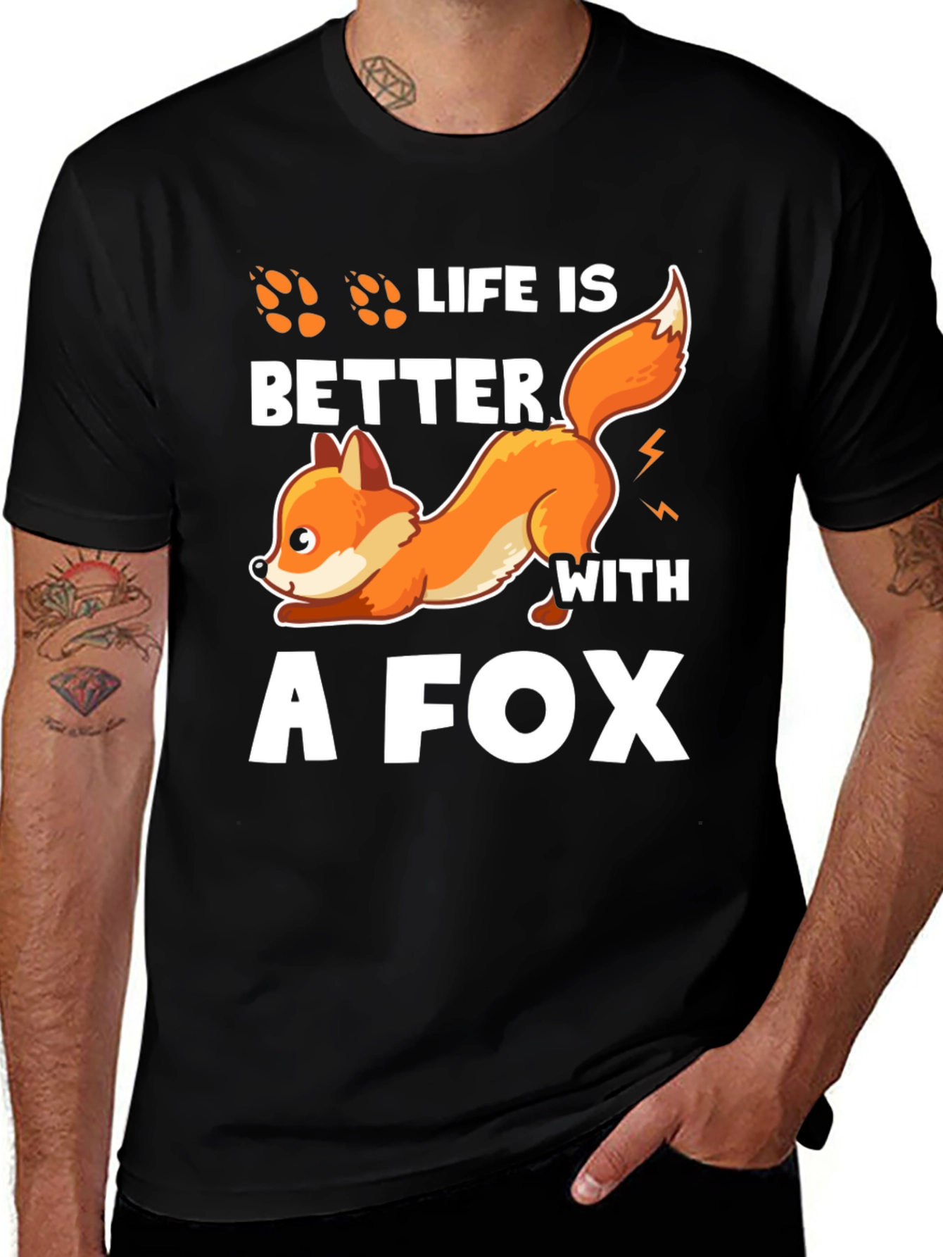 Variant 16 of Life is Better with a Fox T-Shirt