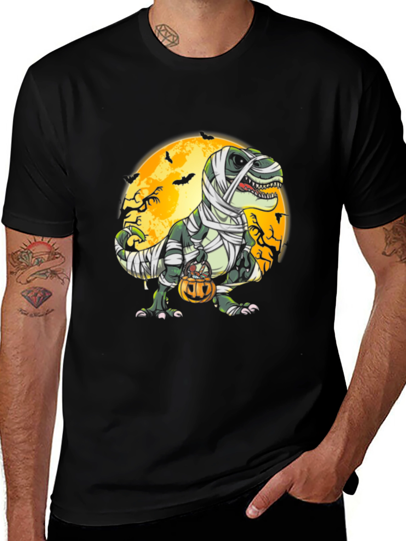 Halloween Mummy Dinosaur T-Shirt