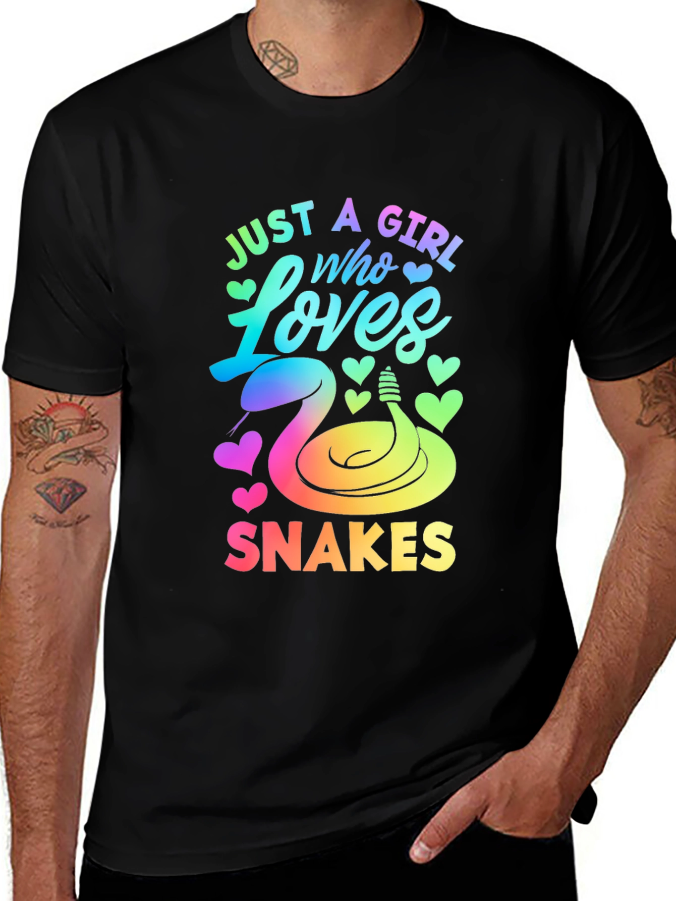 Variant 6 of Just A Girl Who Loves Snakes T-Shirt