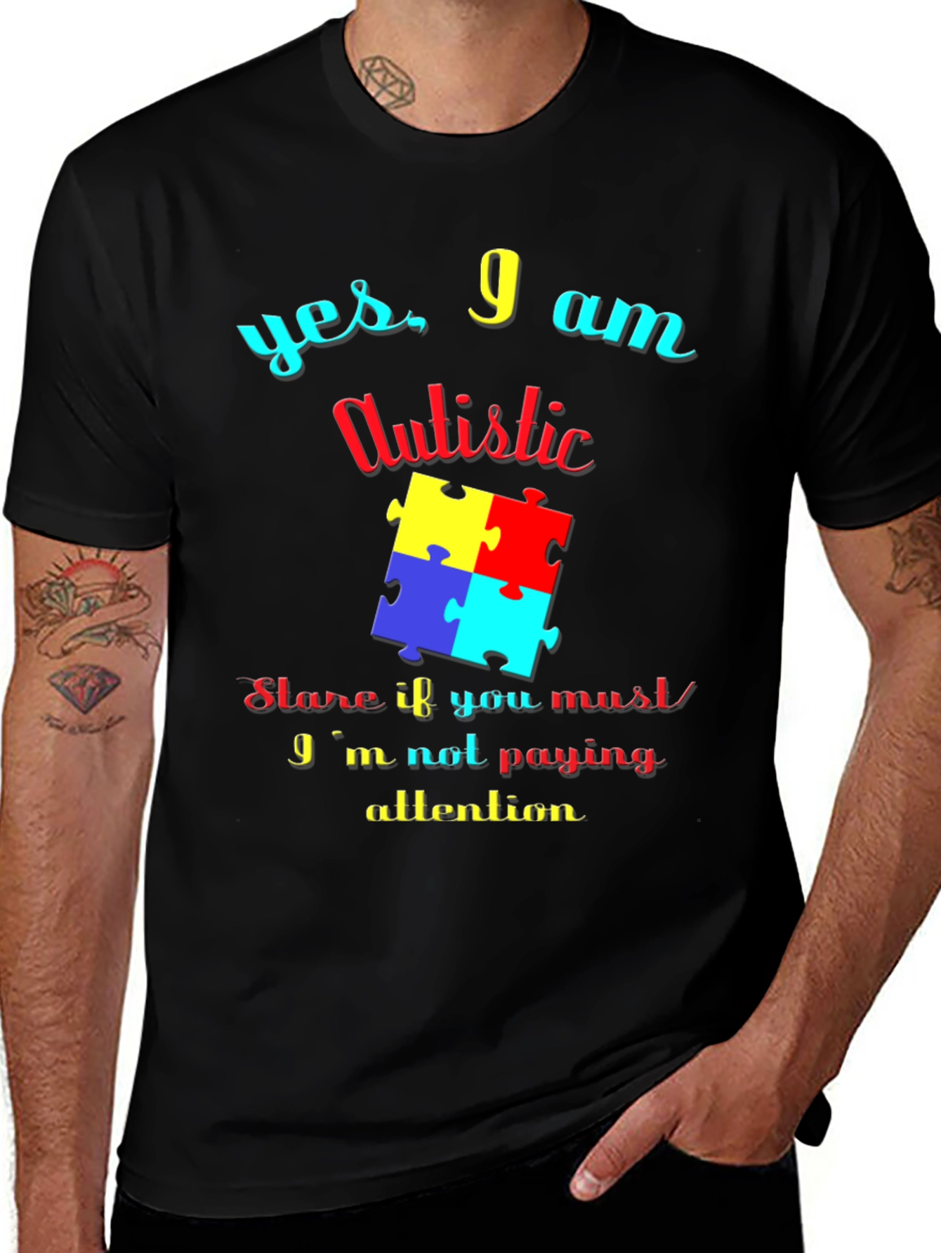 Variant 13 of Yes, I am Autistic - Graphic Tee