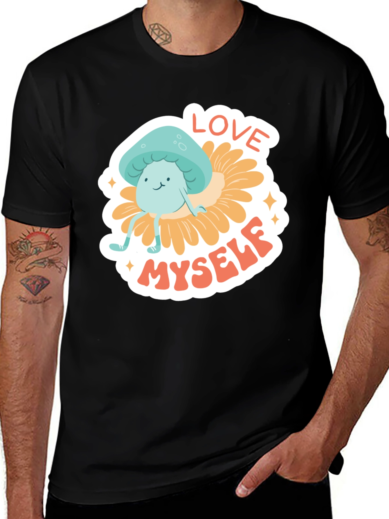 Variant 10 of Love Myself Mushroom Graphic Tee