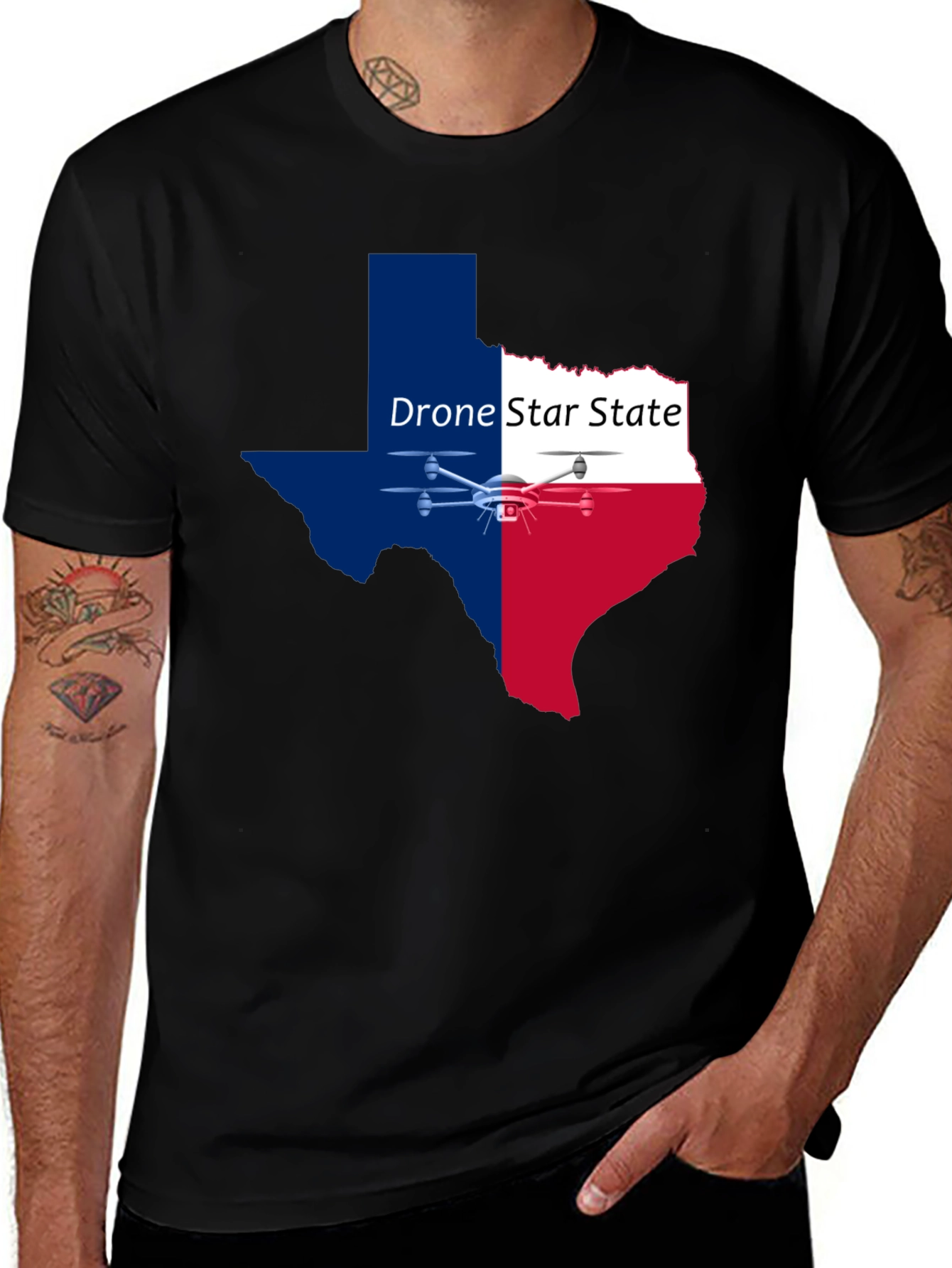 Variant 13 of Drone Star State T-Shirt