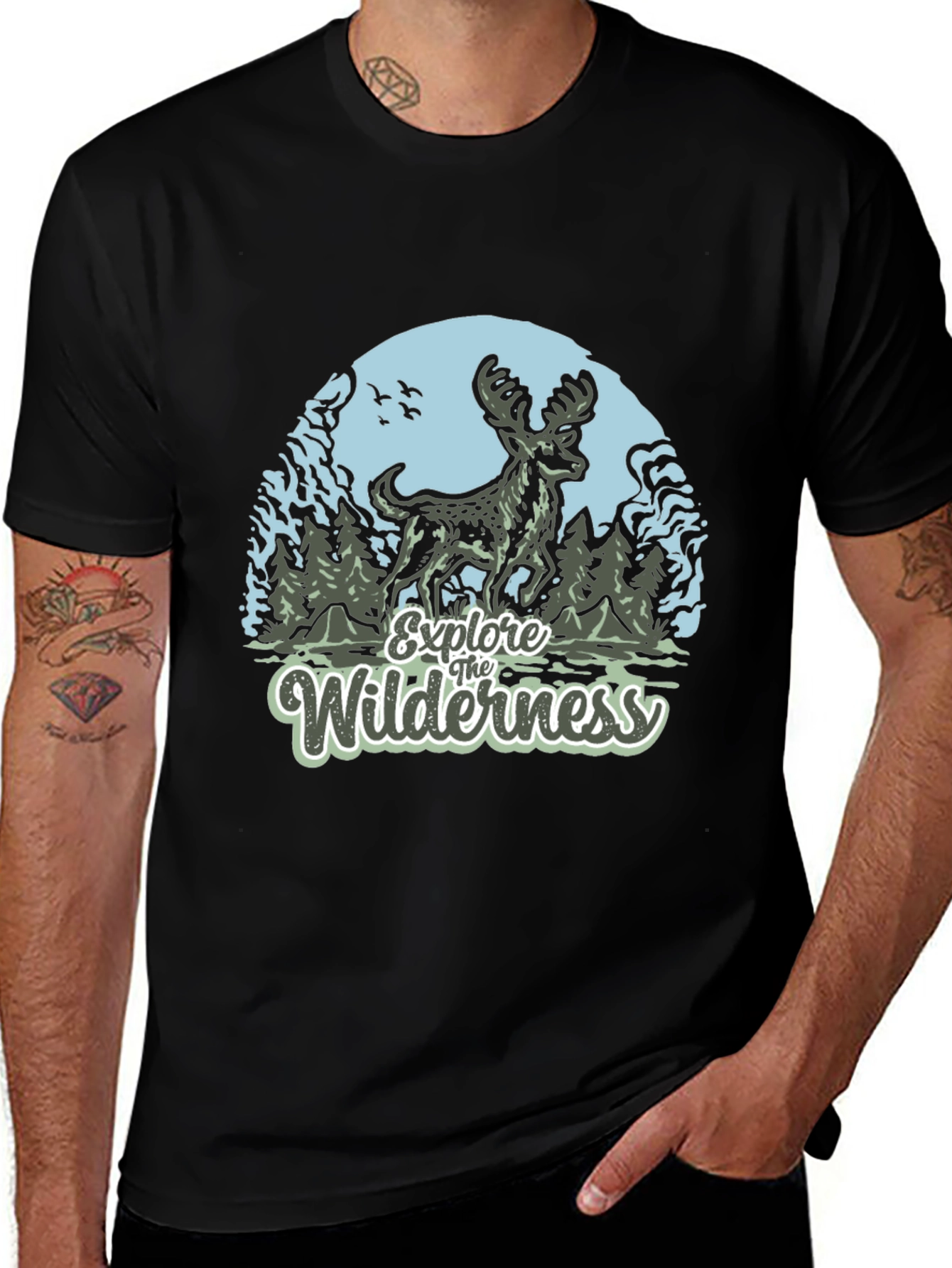 Variant 4 of Explore the Wilderness Graphic T-Shirt - Adventure Ready